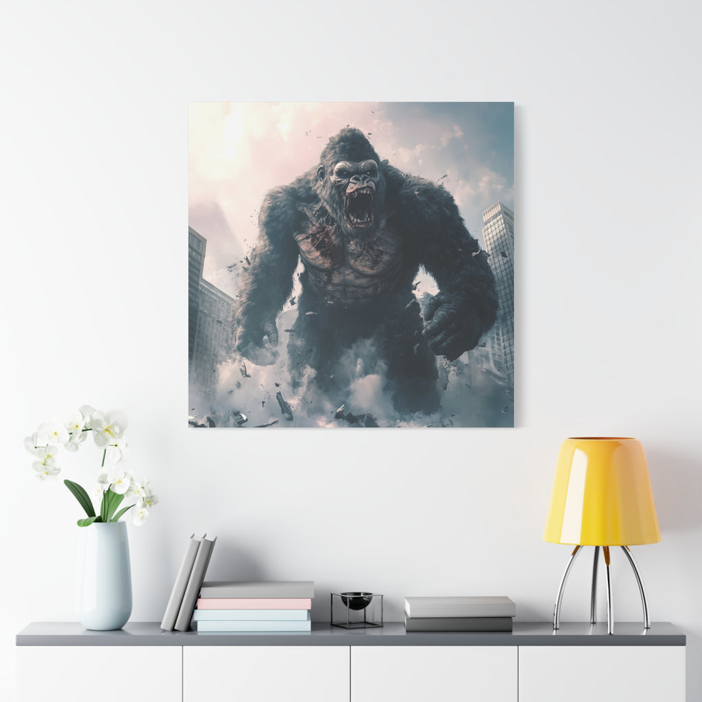 Gorilla Wall Art Canvas - Epic Matte Stretched Print