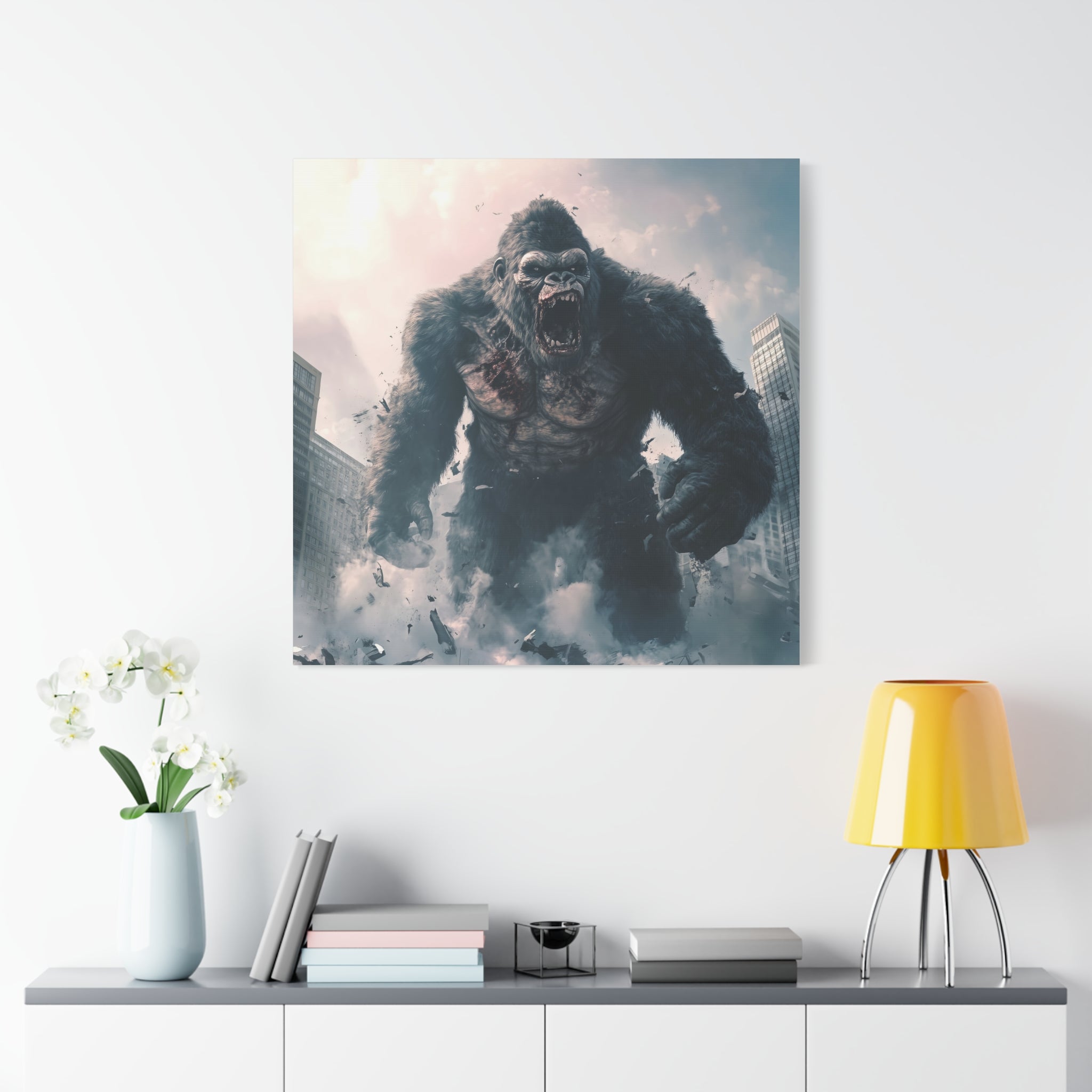 Gorilla Wall Art Canvas - Epic Matte Stretched Print