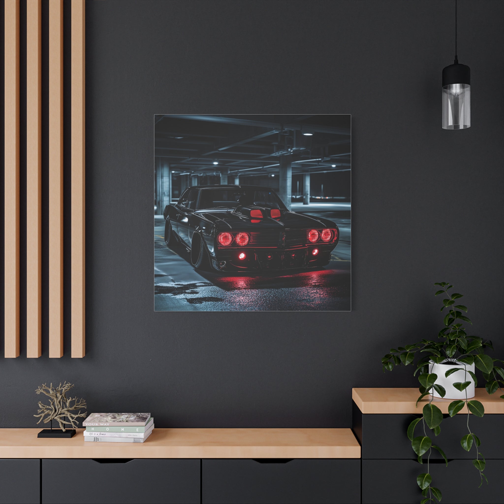 Muscle Car - 1964 Pontiac GTO with Red Neon Lights