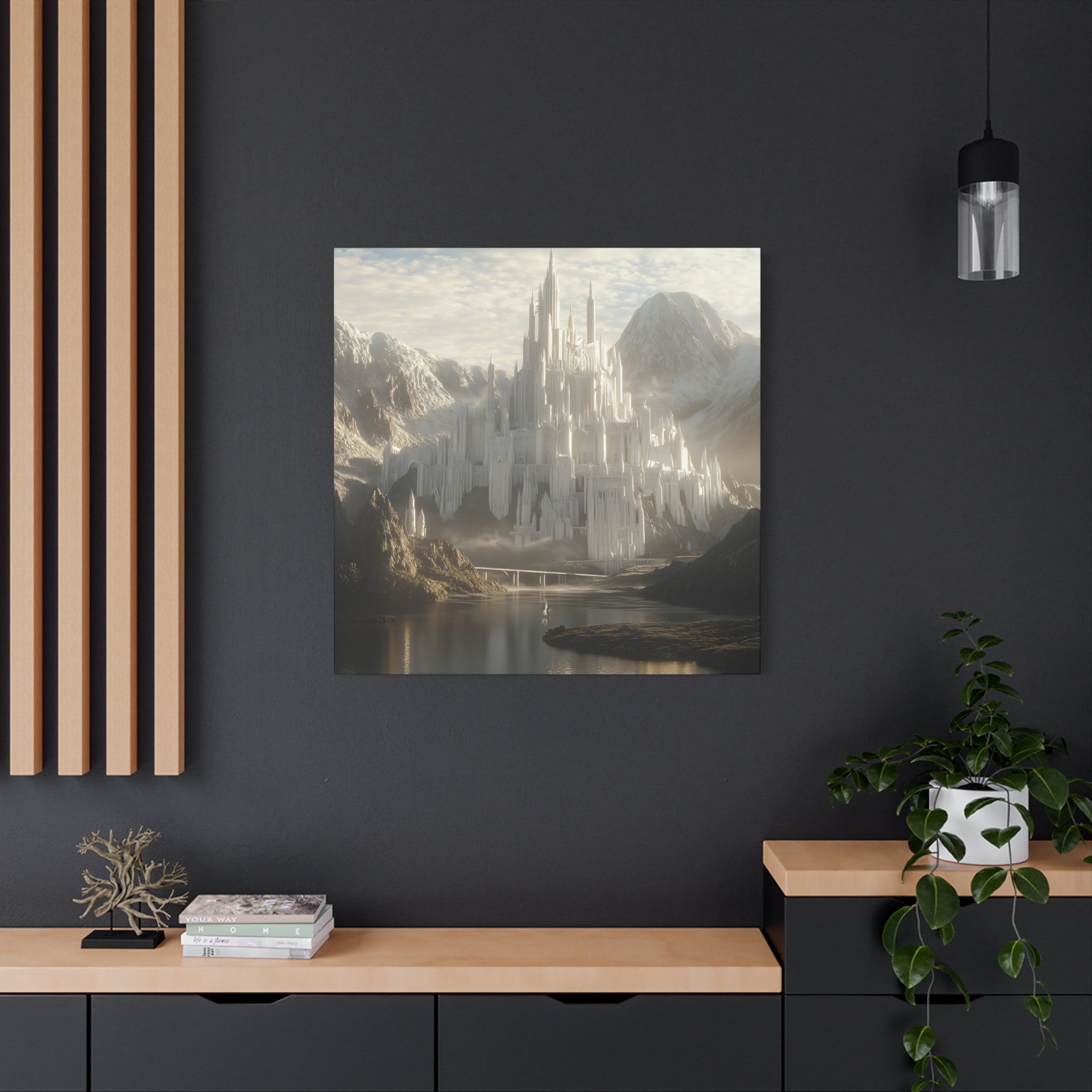 The White City Fantasy Landscape Canvas Wall Art