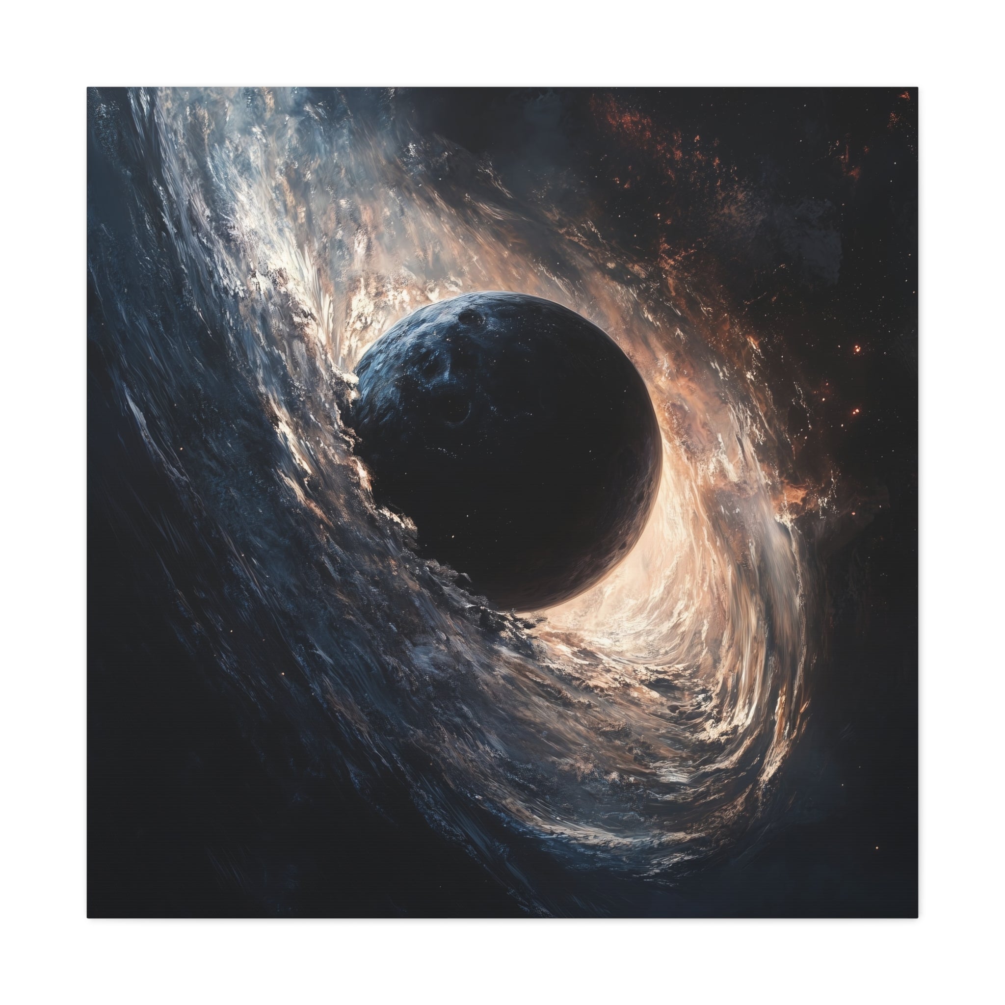 Galactic Ocean Canvas Art | Abstract Space Wall Decor