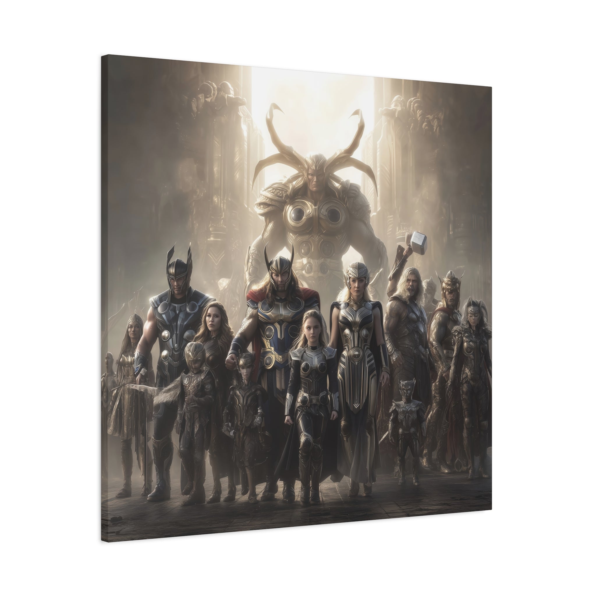 Heroic Mythology Canvas Wall Art - Stretched Matte Print