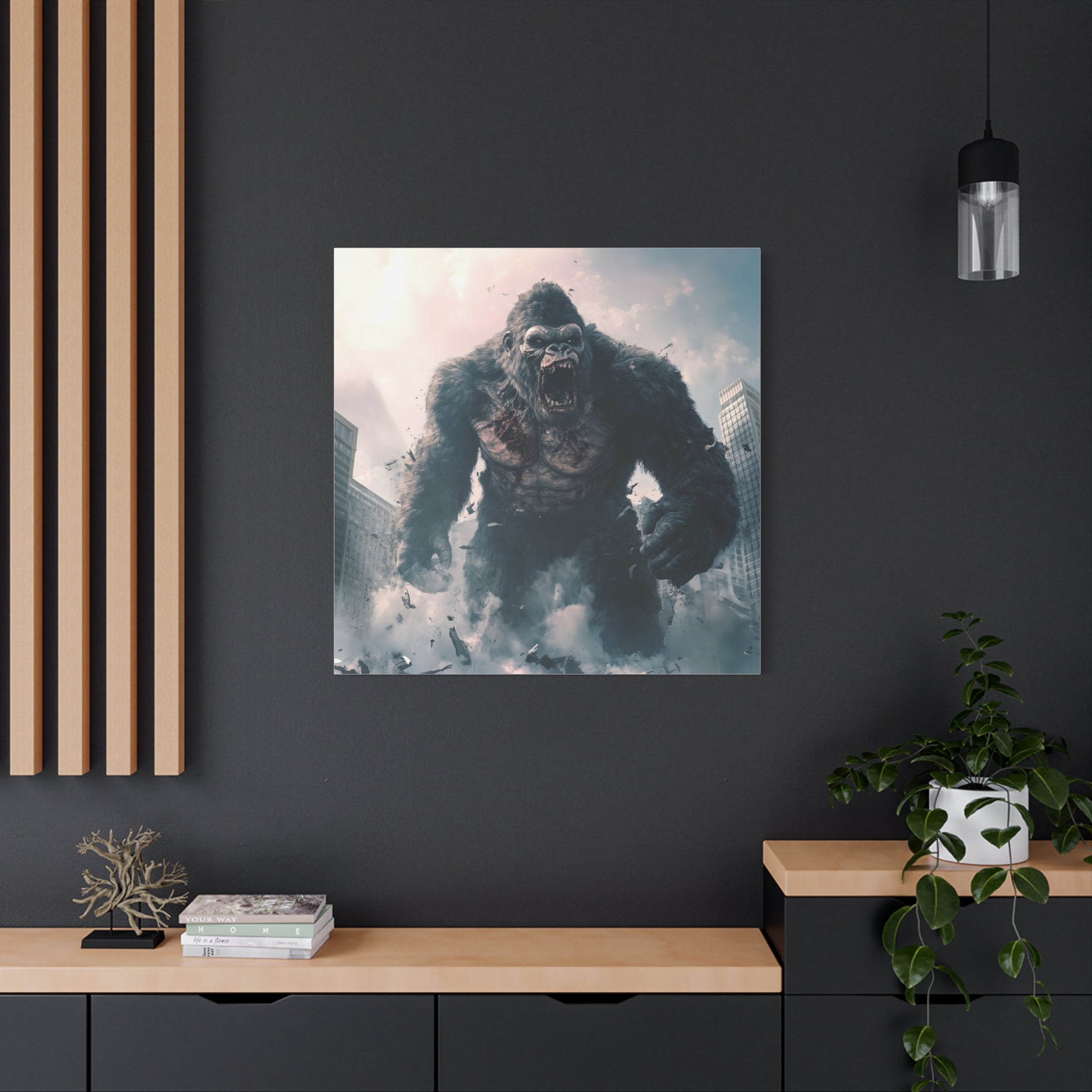 Gorilla Wall Art Canvas - Epic Matte Stretched Print