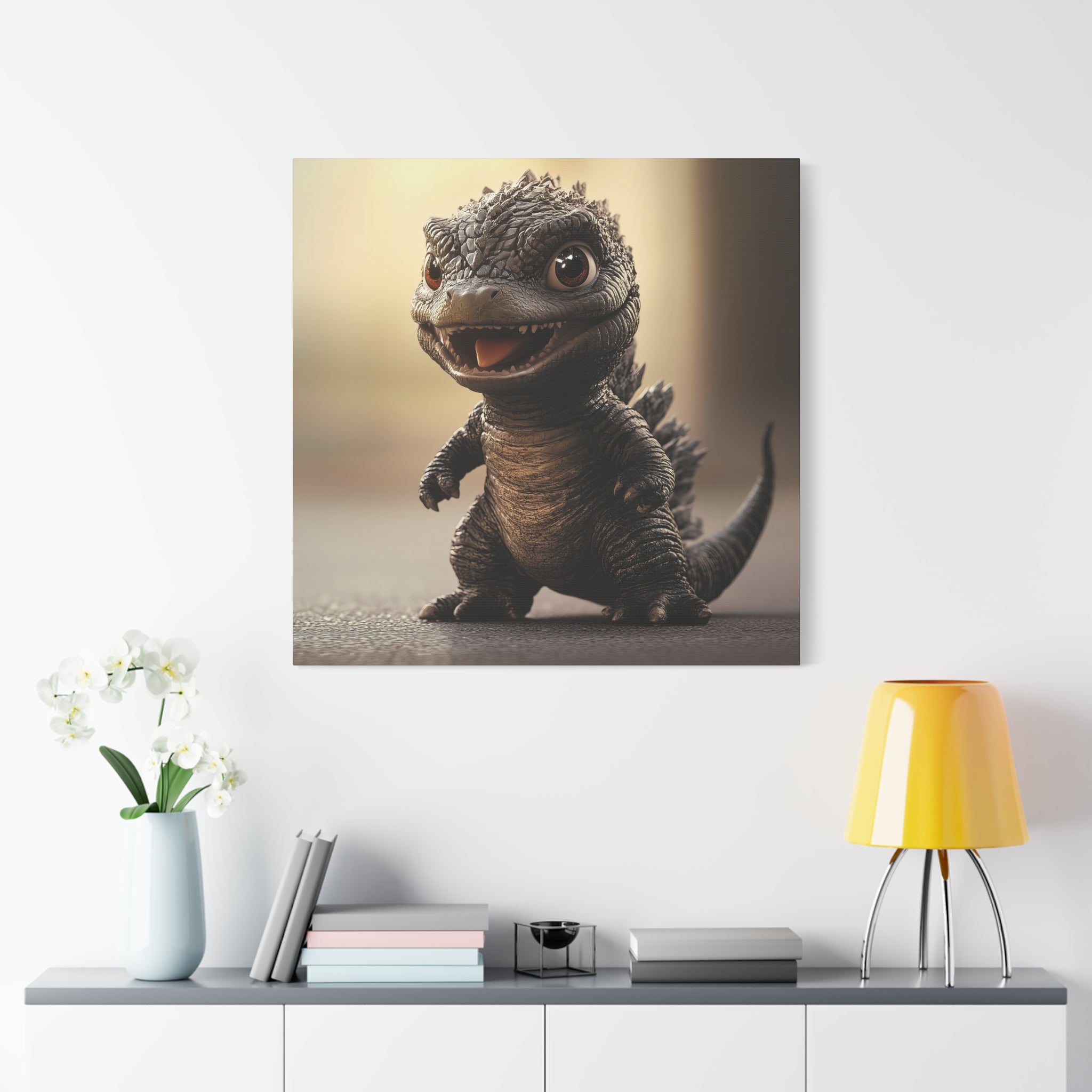 Baby Godzilla Canvas Print