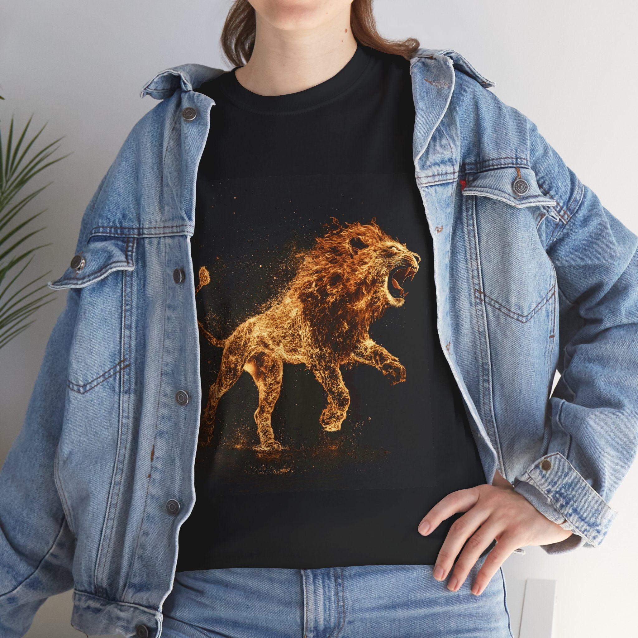 Fiery Lion Unisex Heavy Cotton Tee