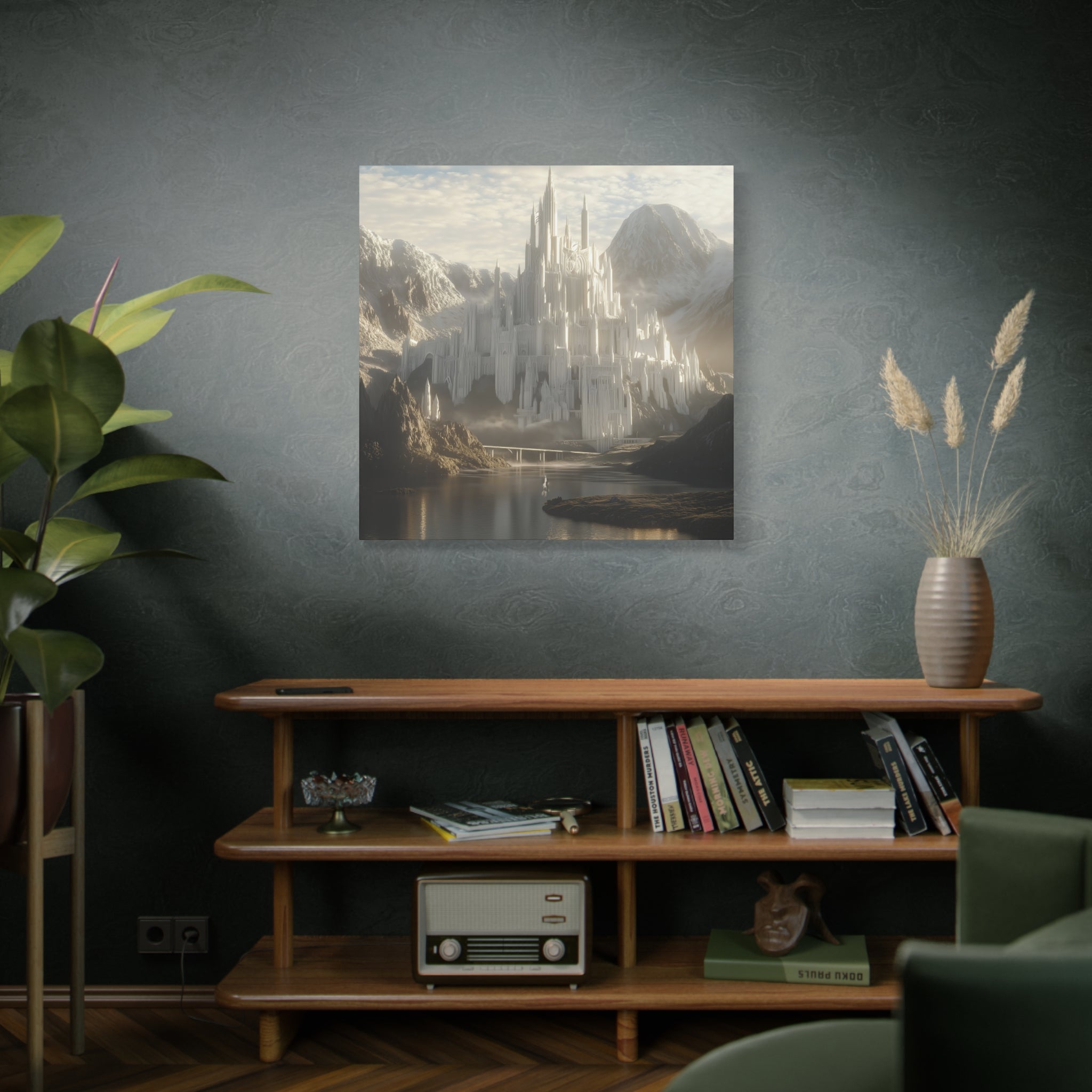 The White City Fantasy Landscape Canvas Wall Art