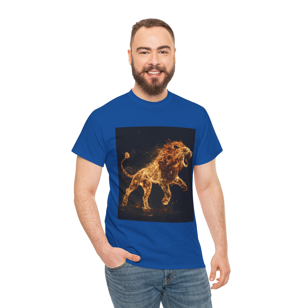 Fiery Lion Unisex Heavy Cotton Tee
