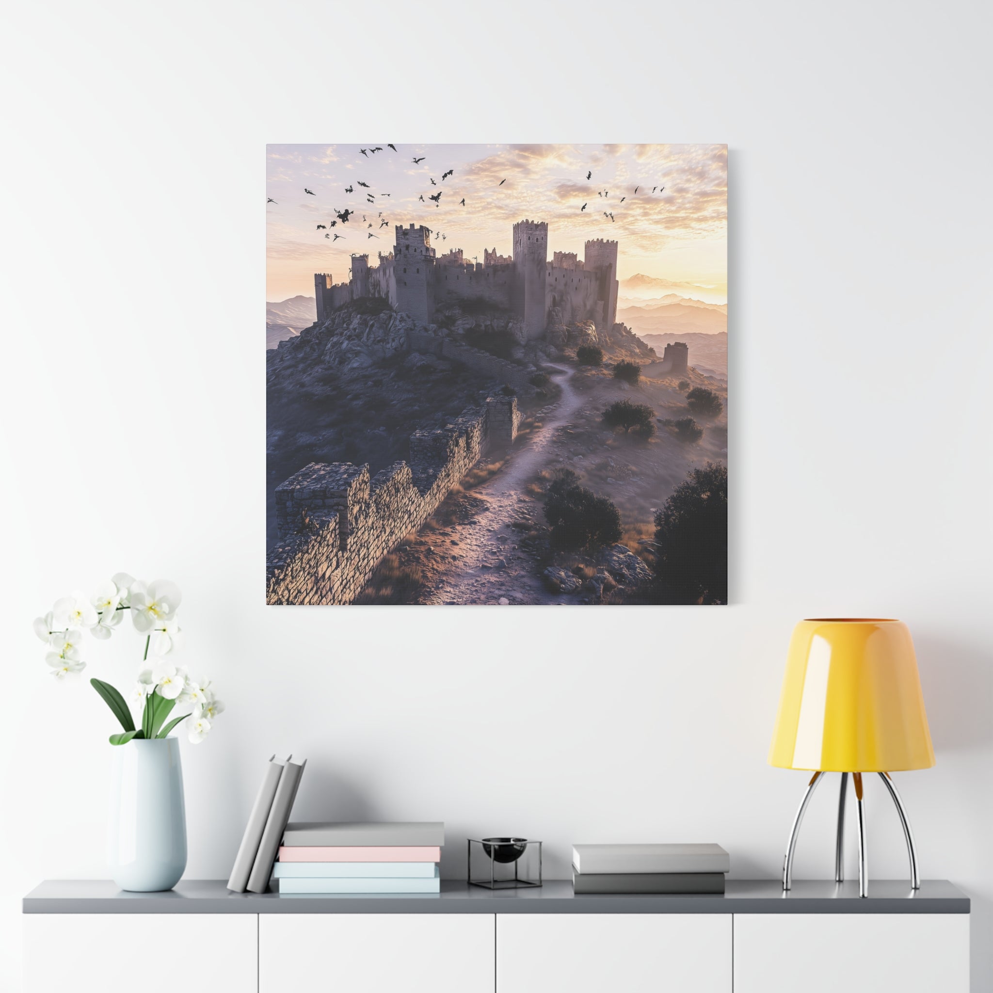 Medieval Castle Canvas Wall Art