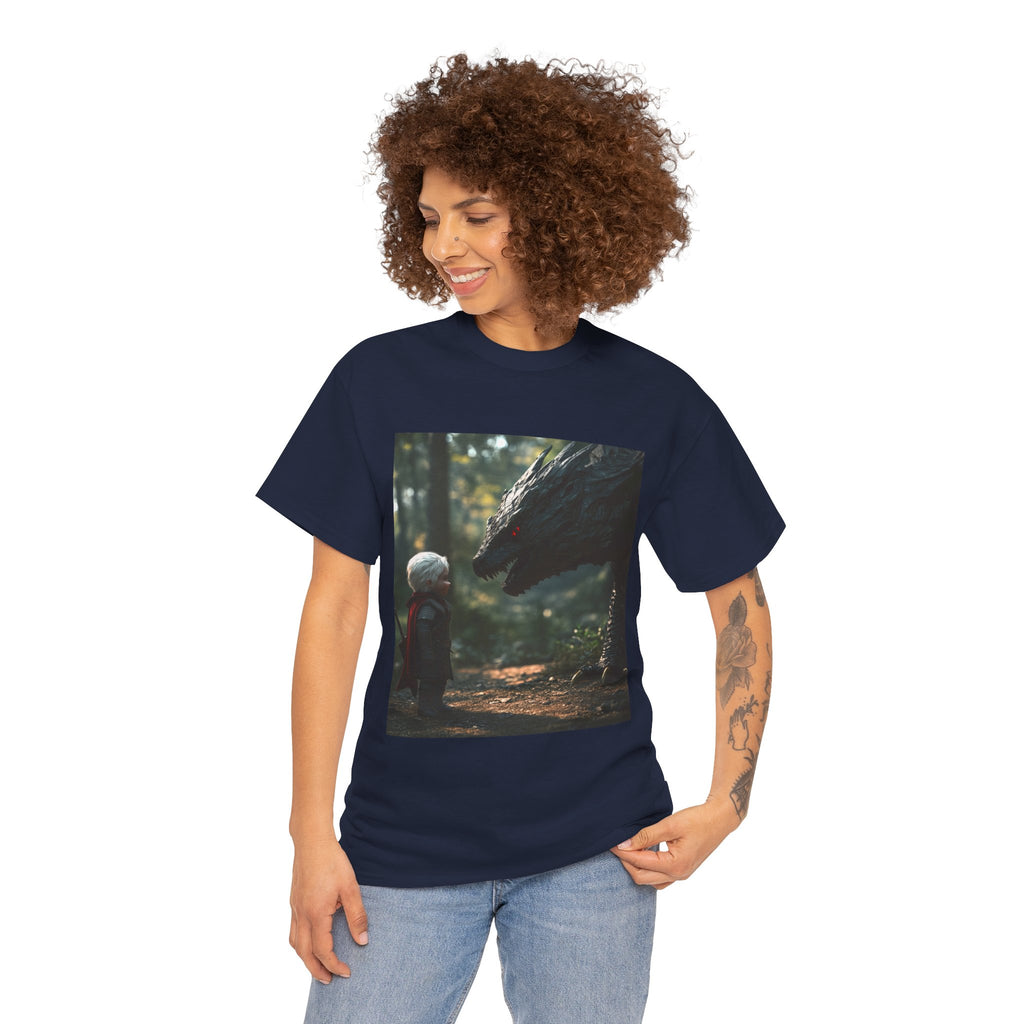 Baby Geralt Meets A Wyvern Tee