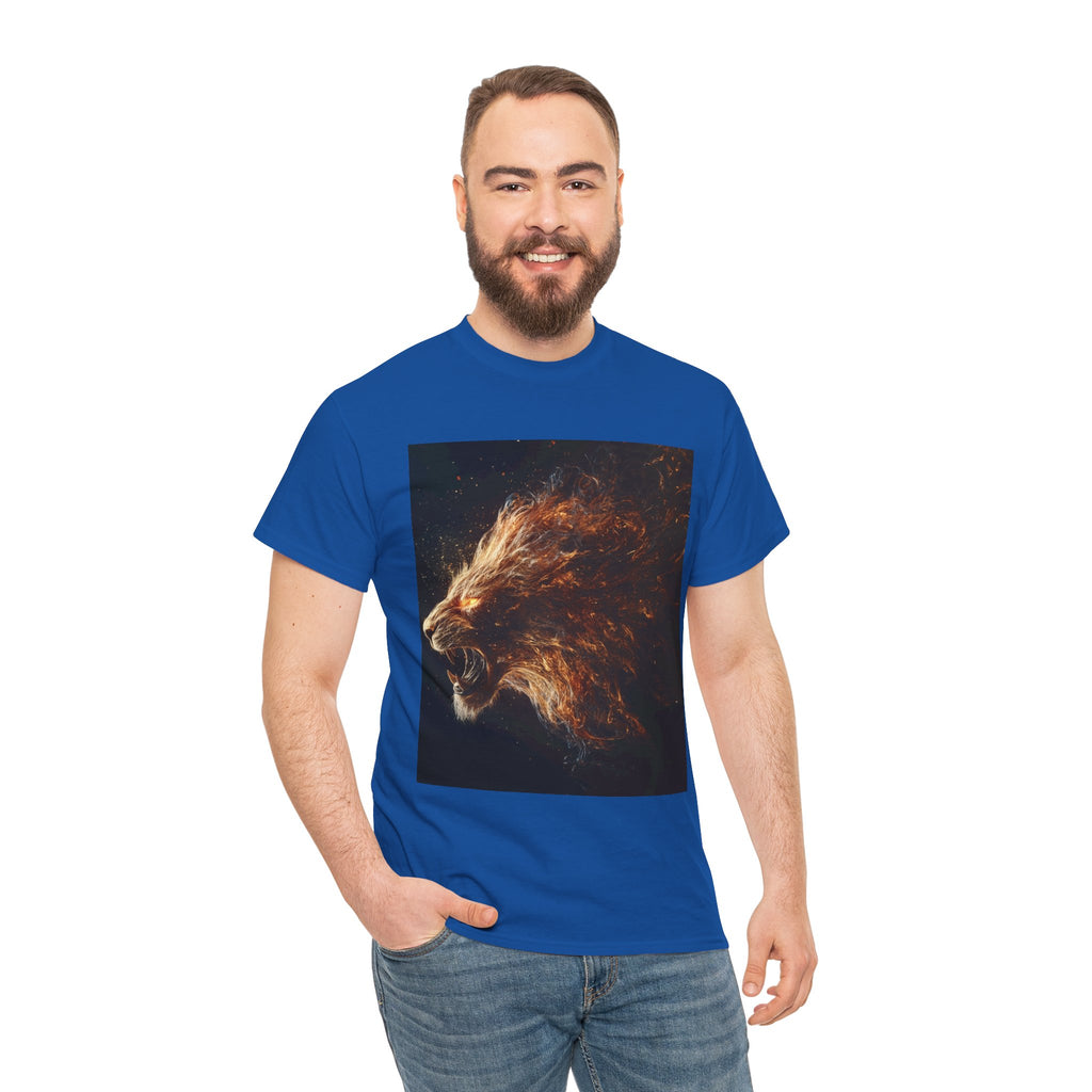 Majestic Fire Lion Graphic Tee