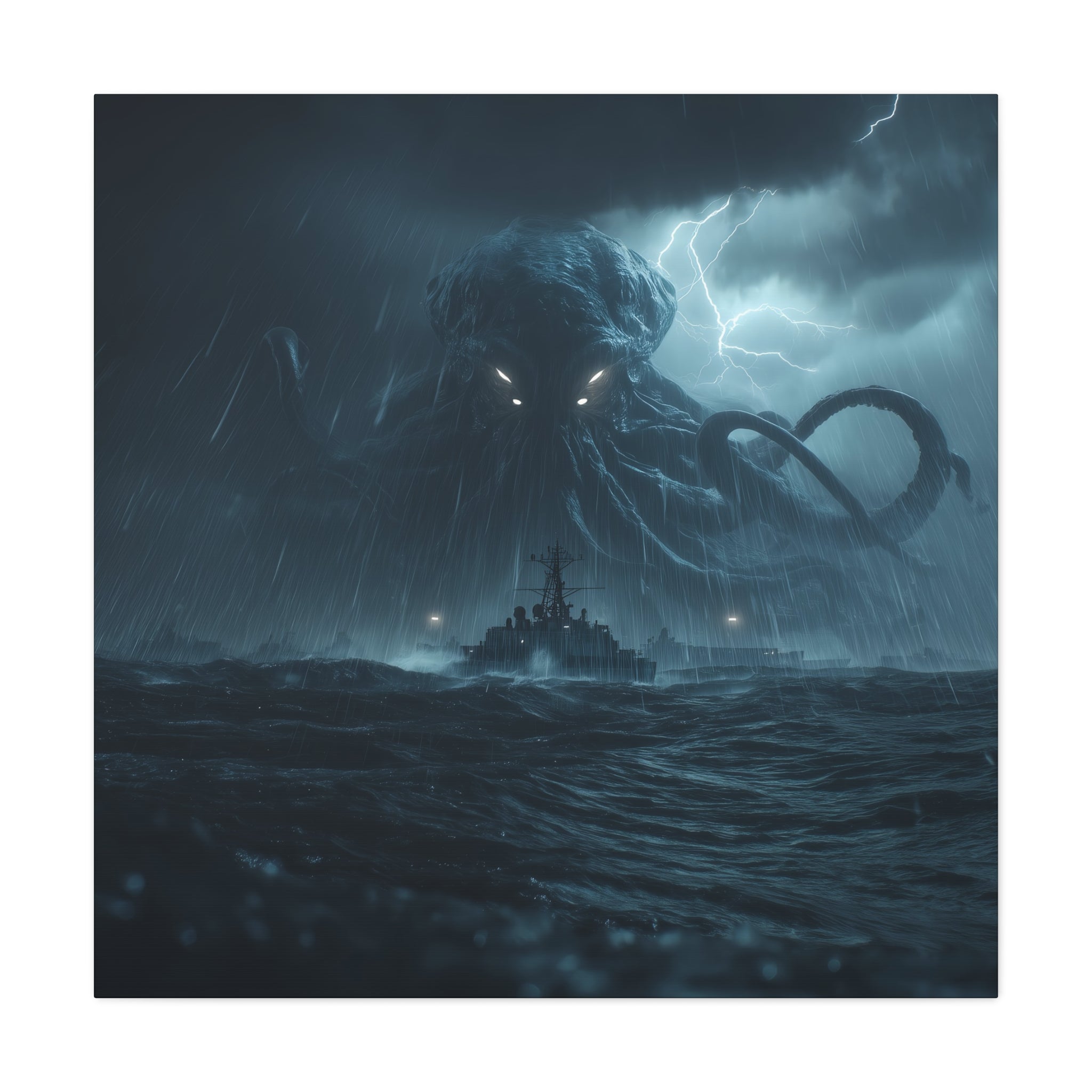 Cthulhu Art Canvas Print - Dark Mythology Wall Decor
