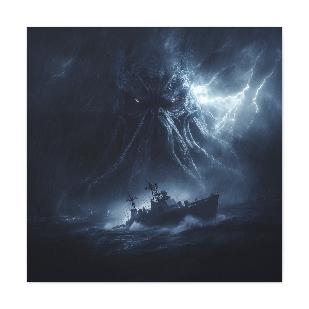 Cthulhu Canvas Art – Dark Fantasy Wall Decor