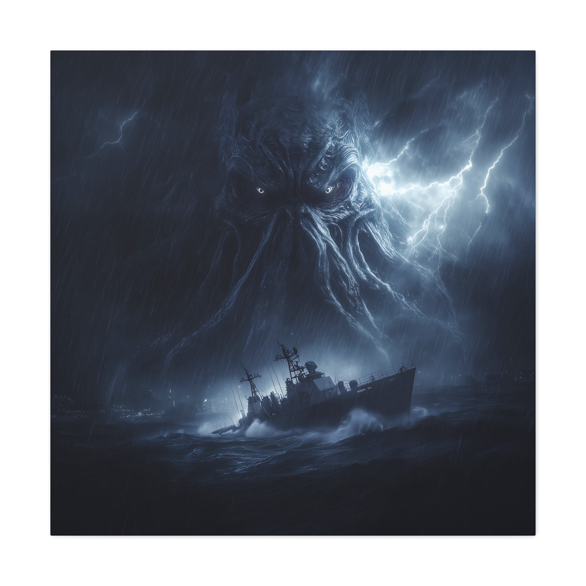 Cthulhu Canvas Art – Dark Fantasy Wall Decor
