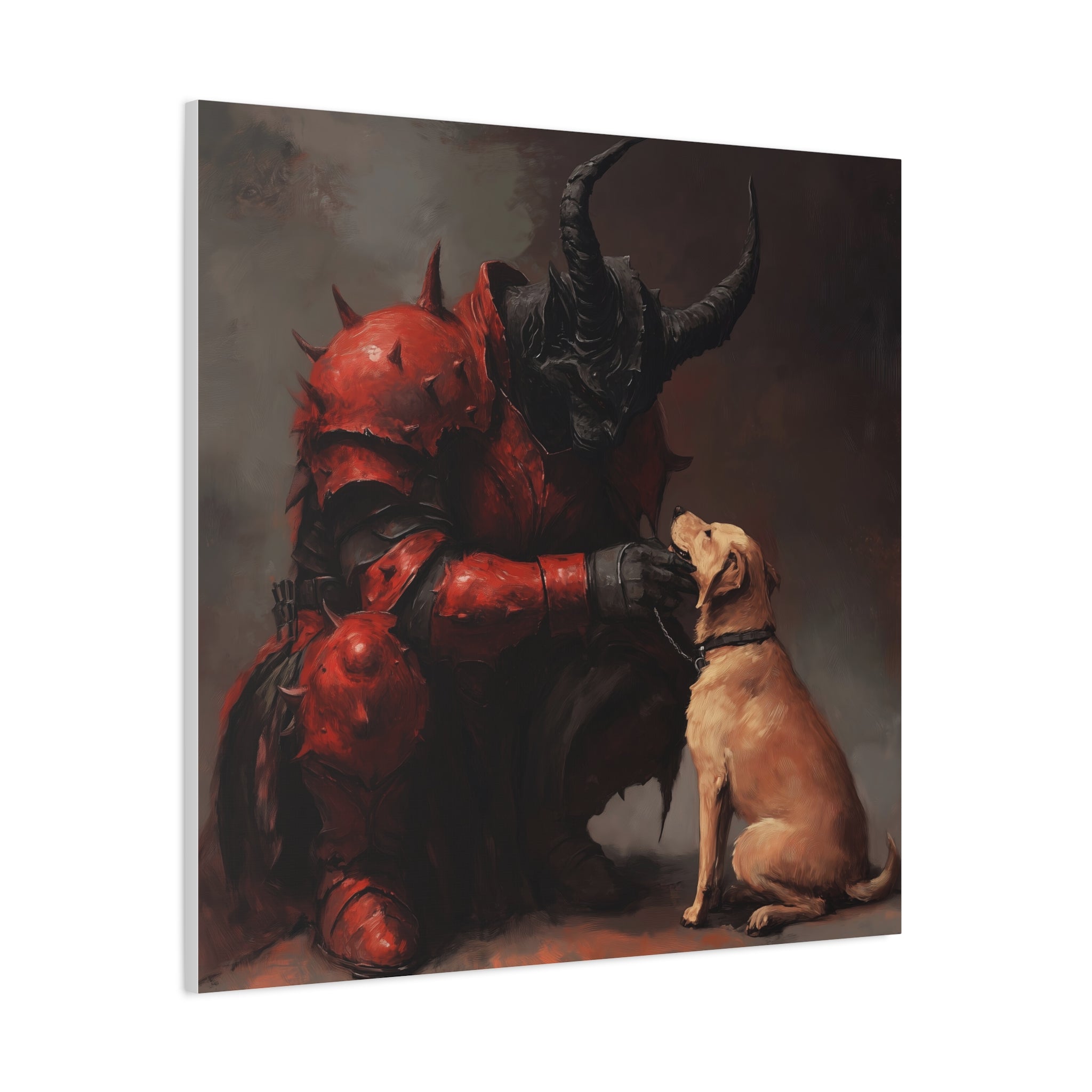 Epic Bond Canvas Wall Art - Demon & Dog Design