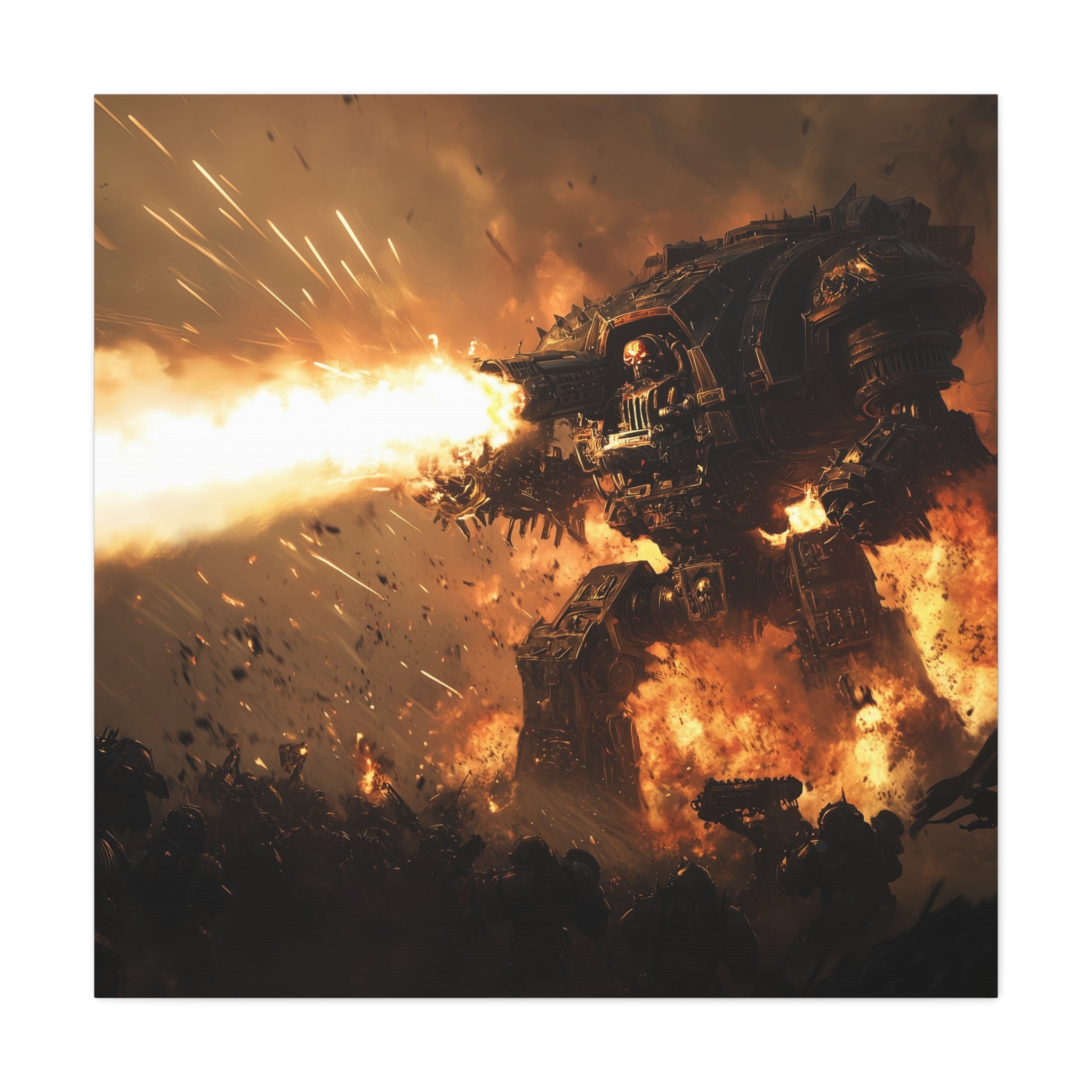 40K Titan Battle Wall Decor