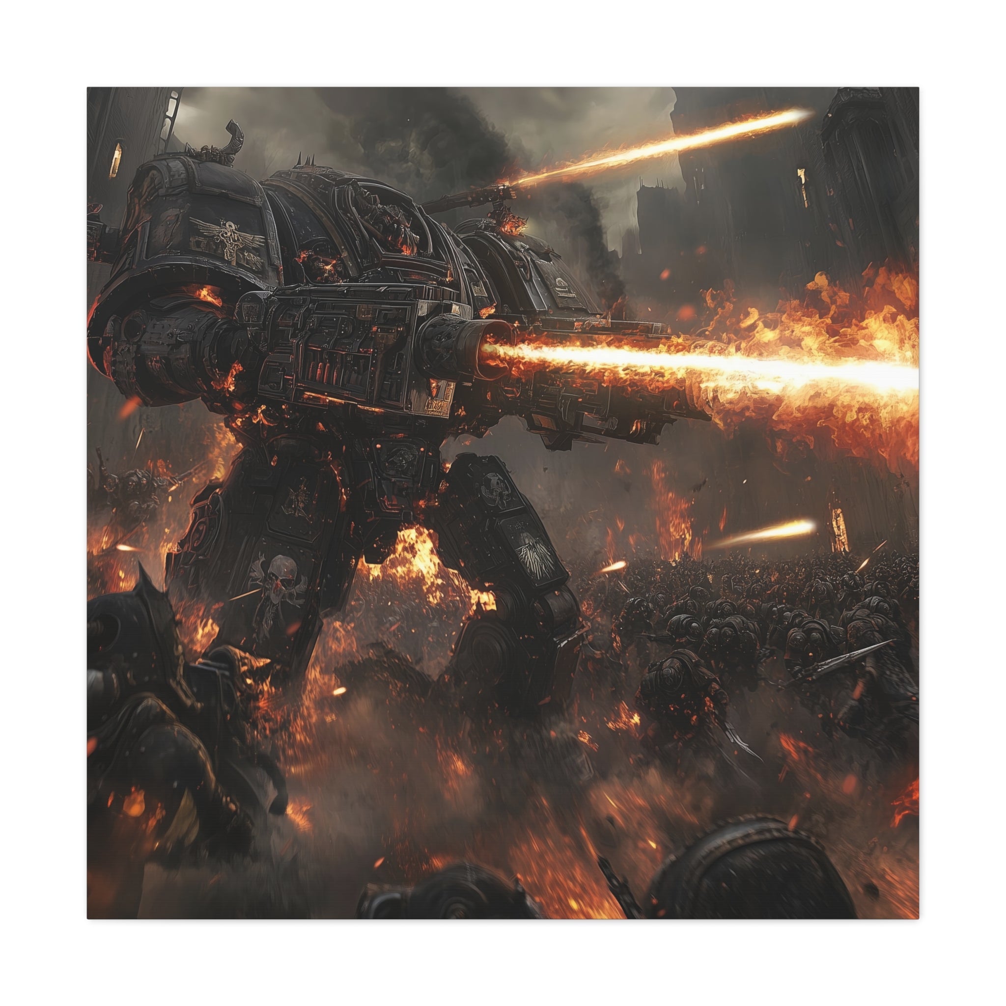 Warhammer 40K Titan Battle Scene