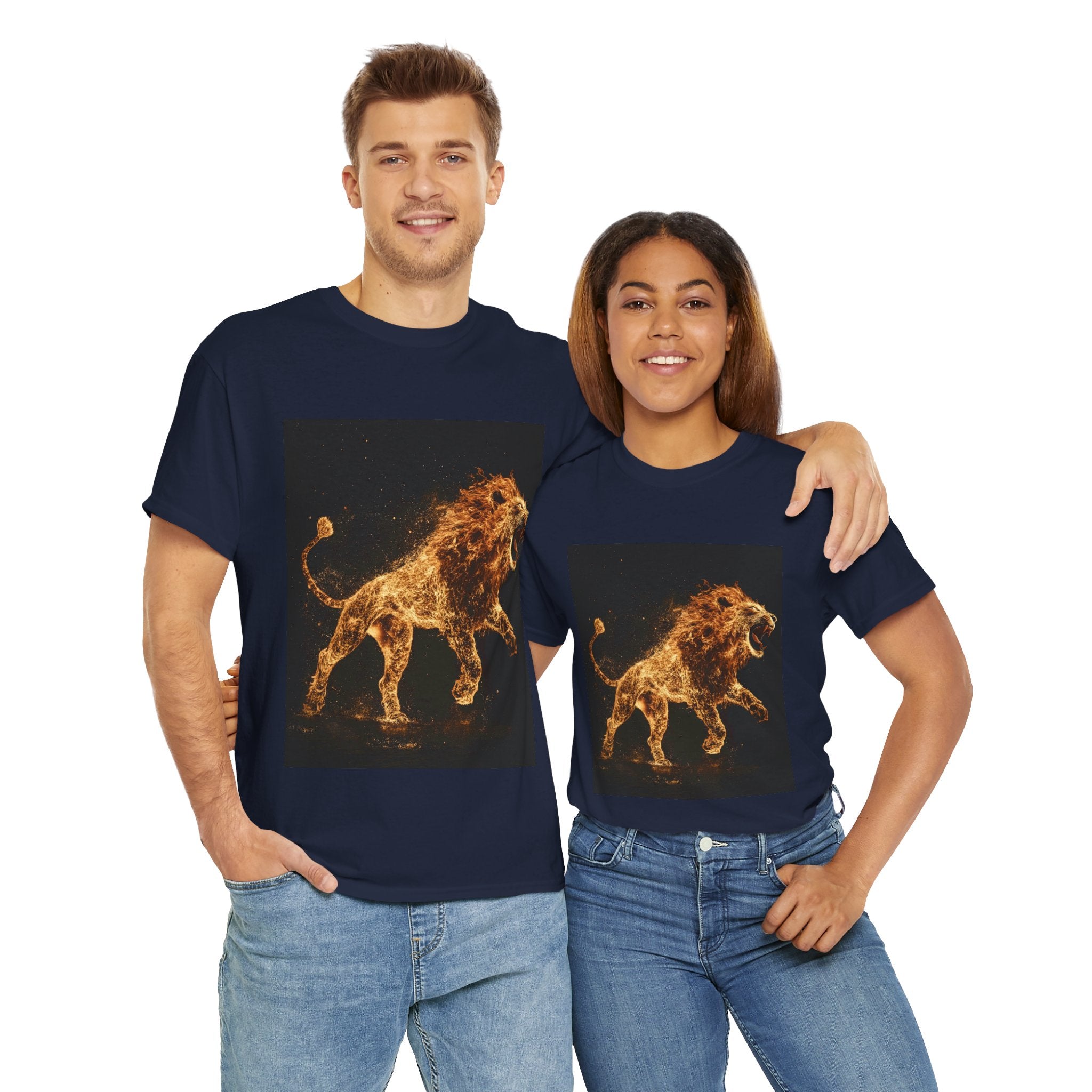 Fiery Lion Unisex Heavy Cotton Tee