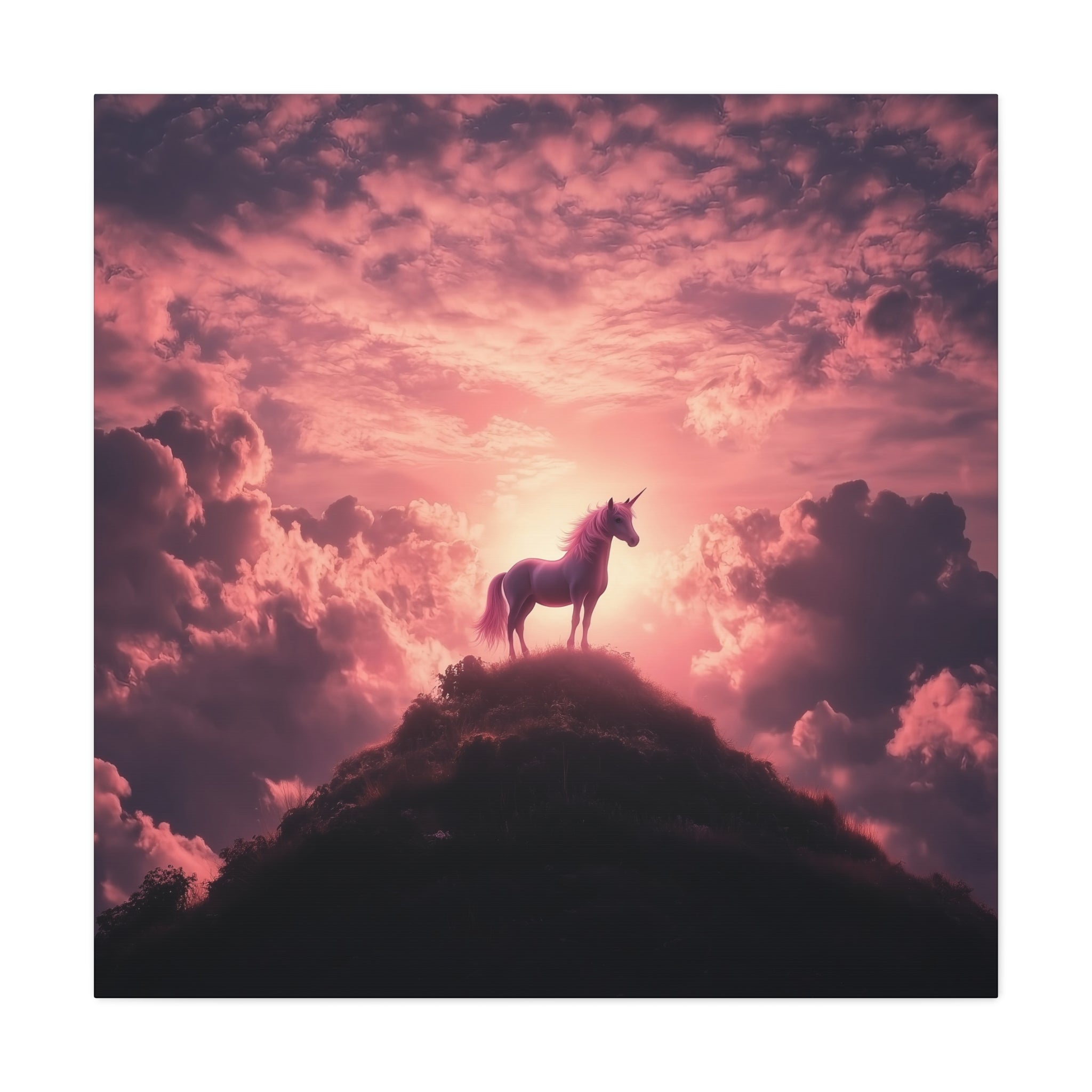 Magical Unicorn Canvas Art, Whimsical Wall Decor, Enchanted Home Accent, Fantasy Gift, Inspirational Decoration