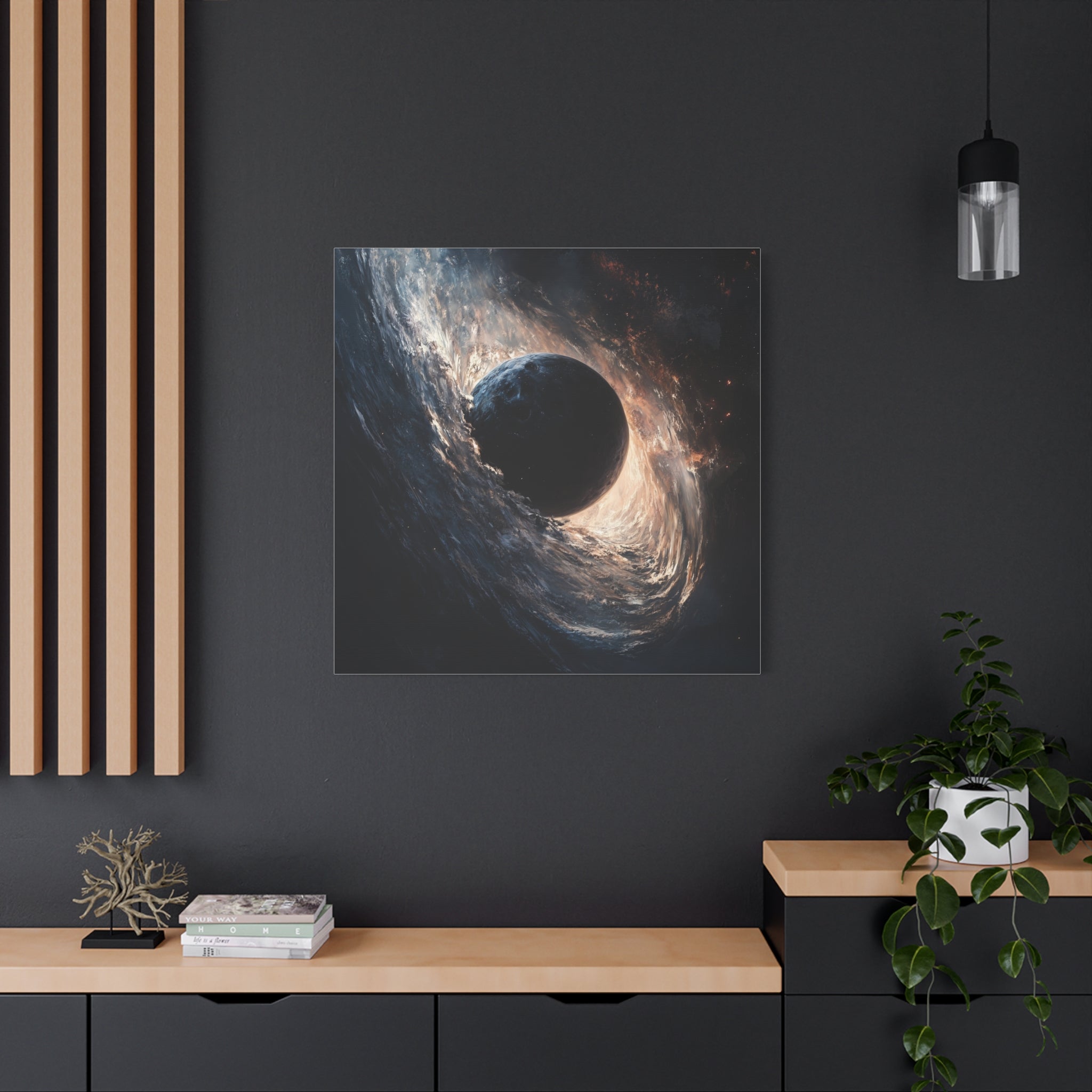 Galactic Ocean Canvas Art | Abstract Space Wall Decor