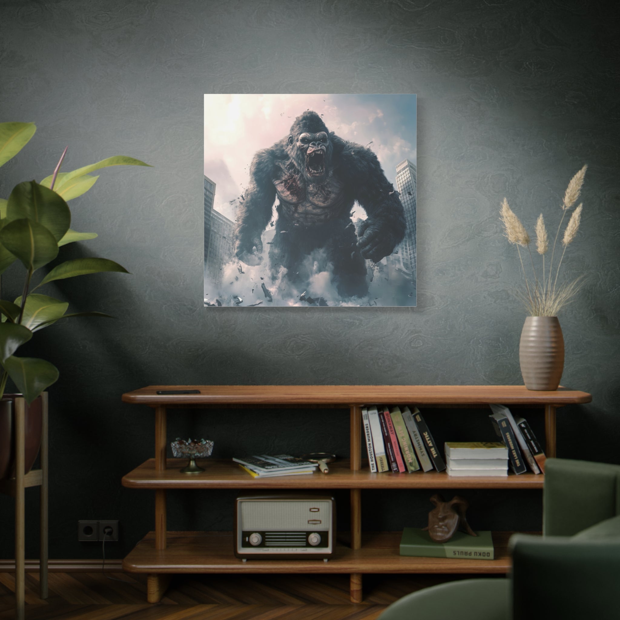 Gorilla Wall Art Canvas - Epic Matte Stretched Print