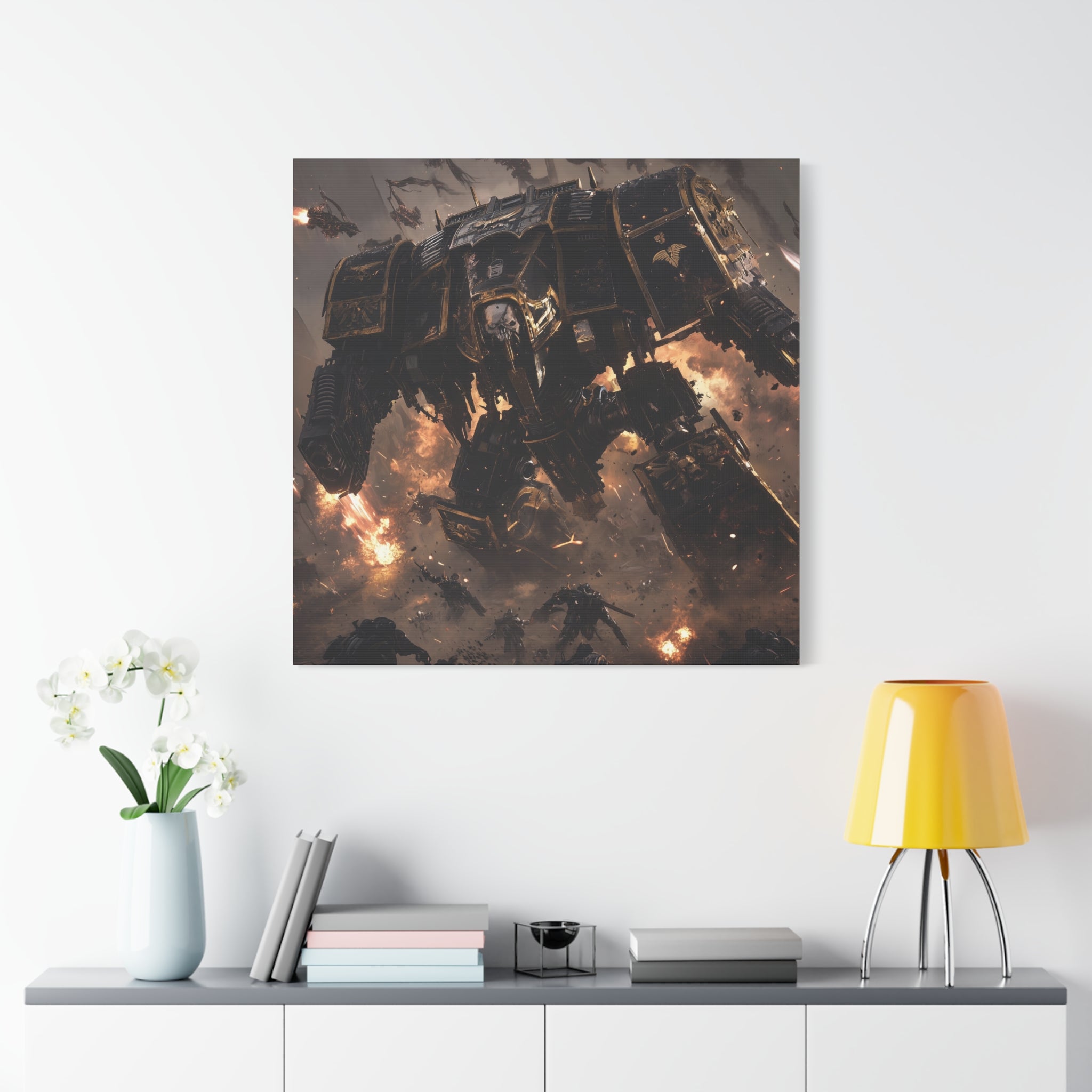 Warhammer 40K Wall Art Canvas – Sci-Fi Battle Scene