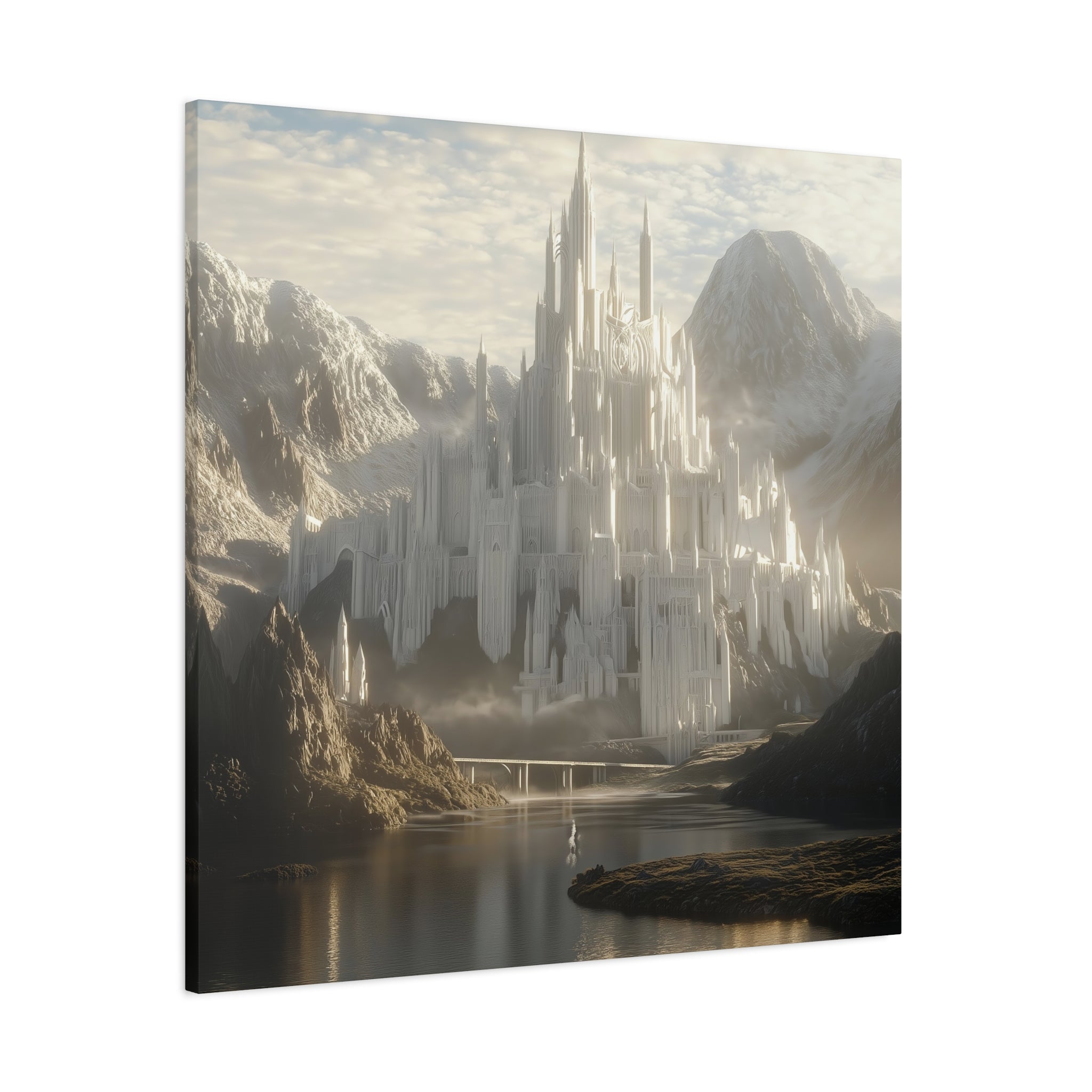 The White City Fantasy Landscape Canvas Wall Art