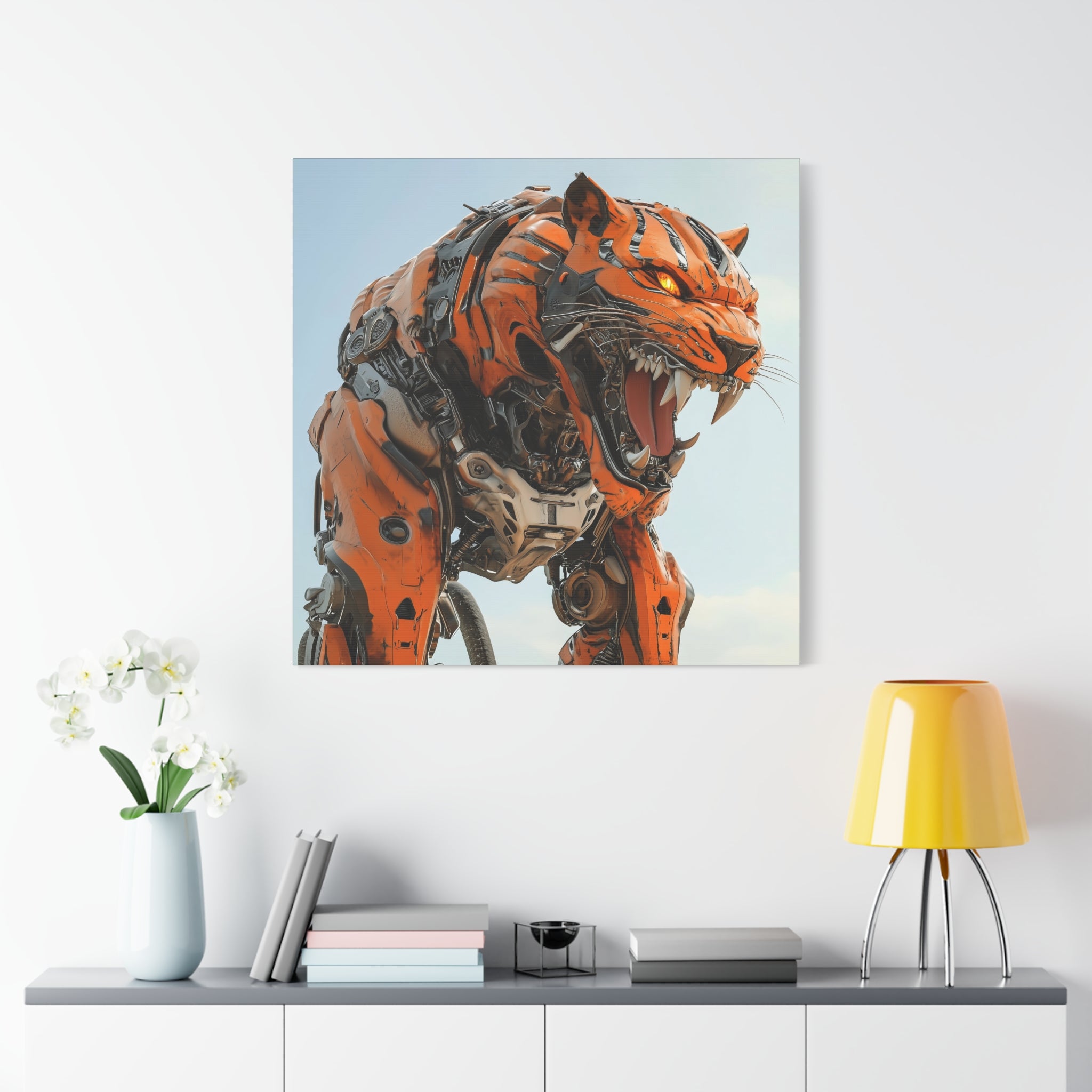 Robotic Tiger Wall Art