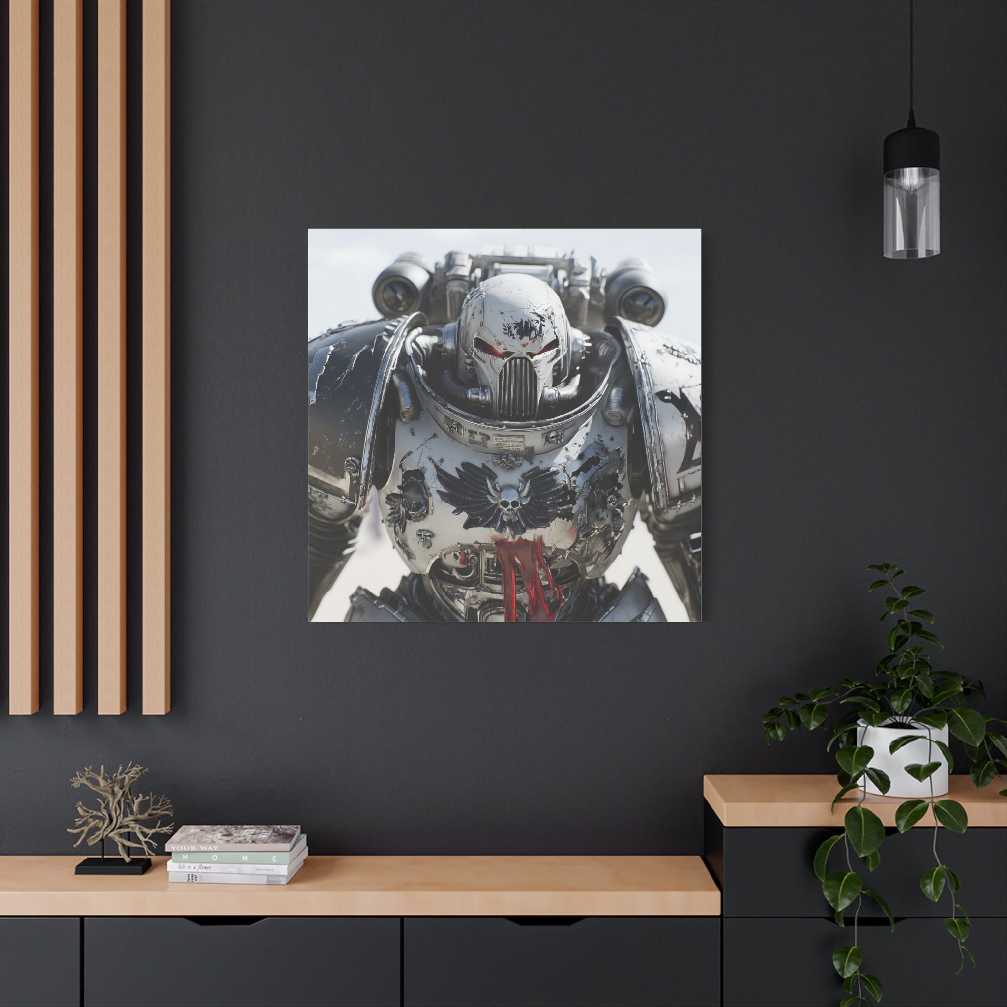 Warhammer Unyielding Grey Knight  Canvas Wall Art