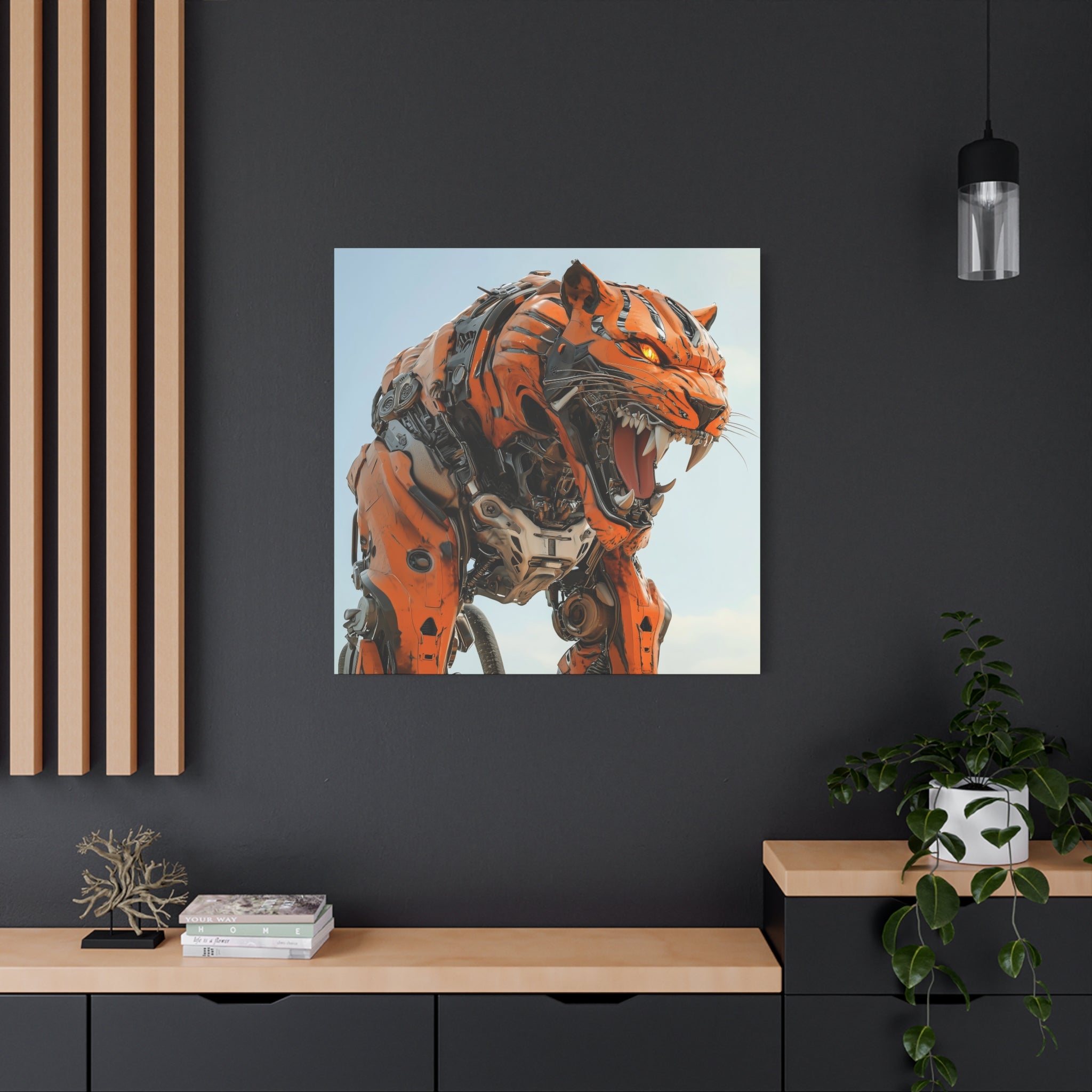 Robotic Tiger Wall Art