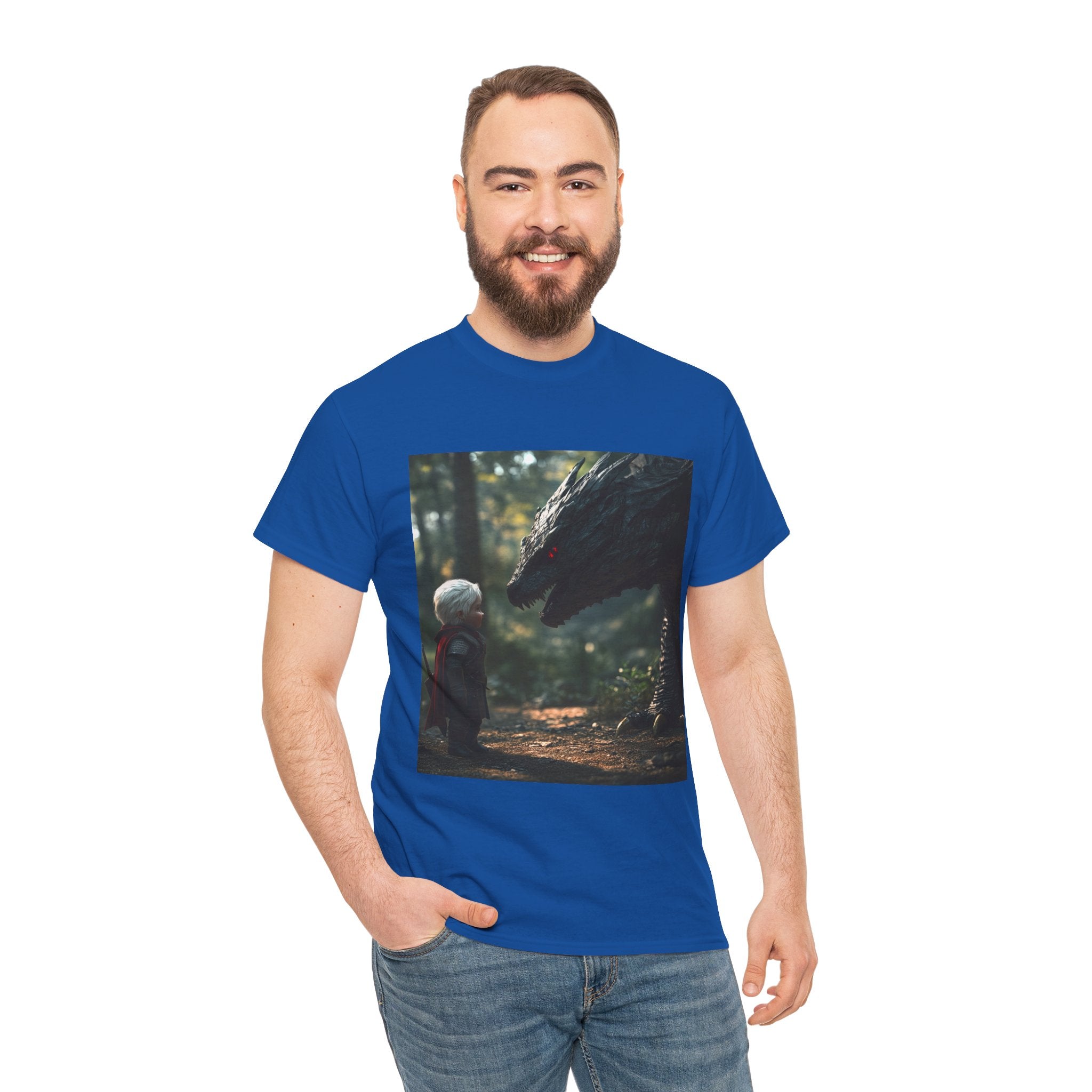 Baby Geralt Meets A Wyvern Tee