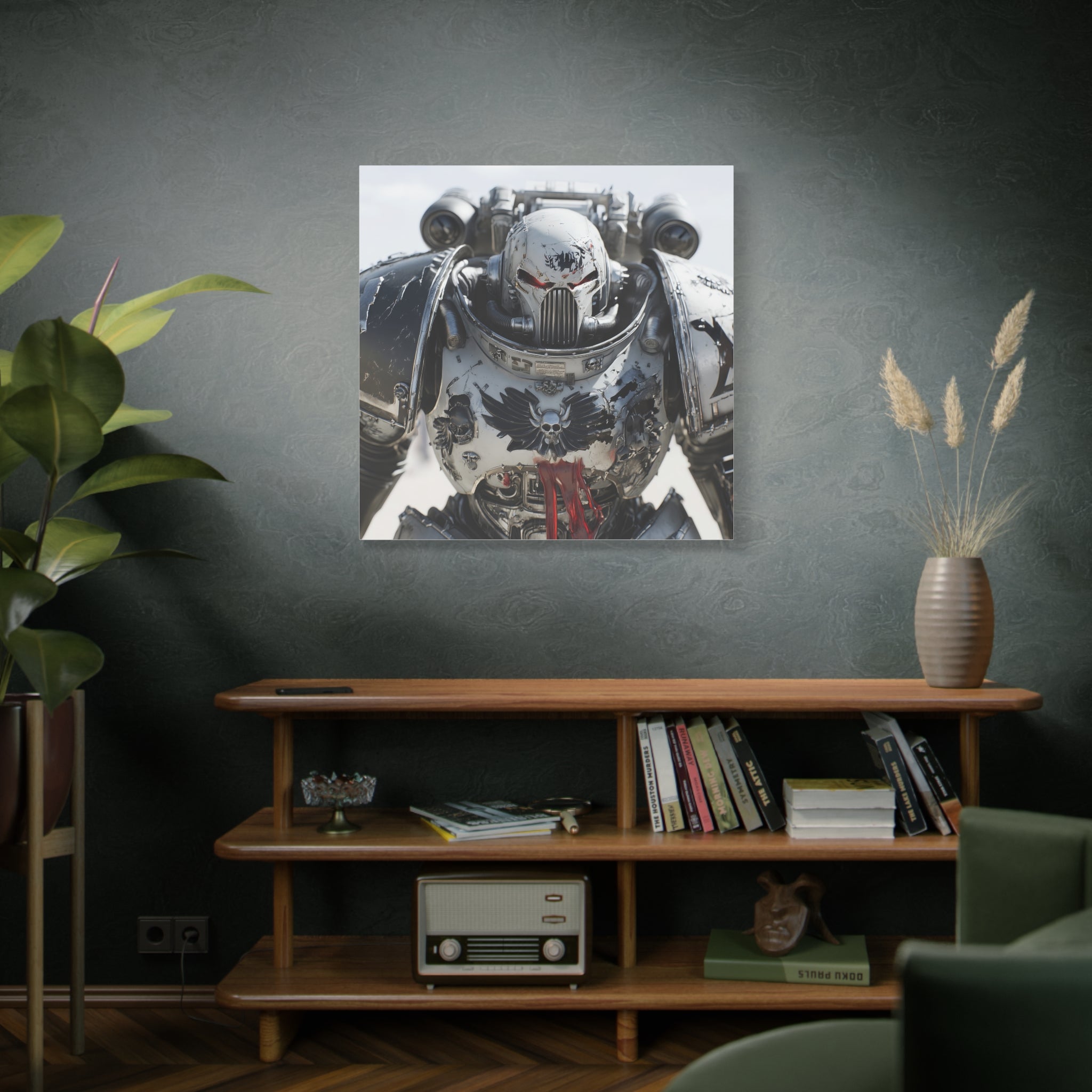Warhammer Unyielding Grey Knight  Canvas Wall Art