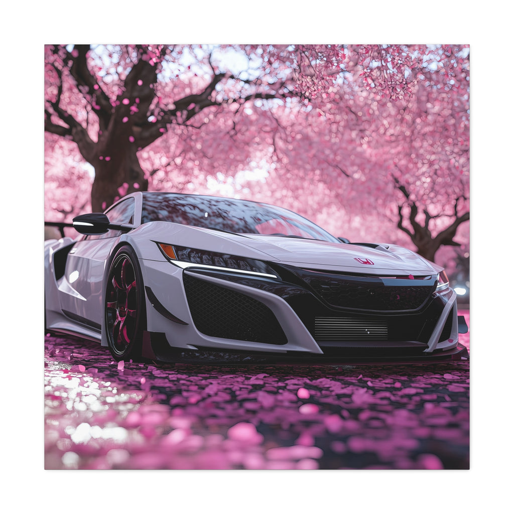 Honda NSX Type R in a Pink Cherry Blossom Field