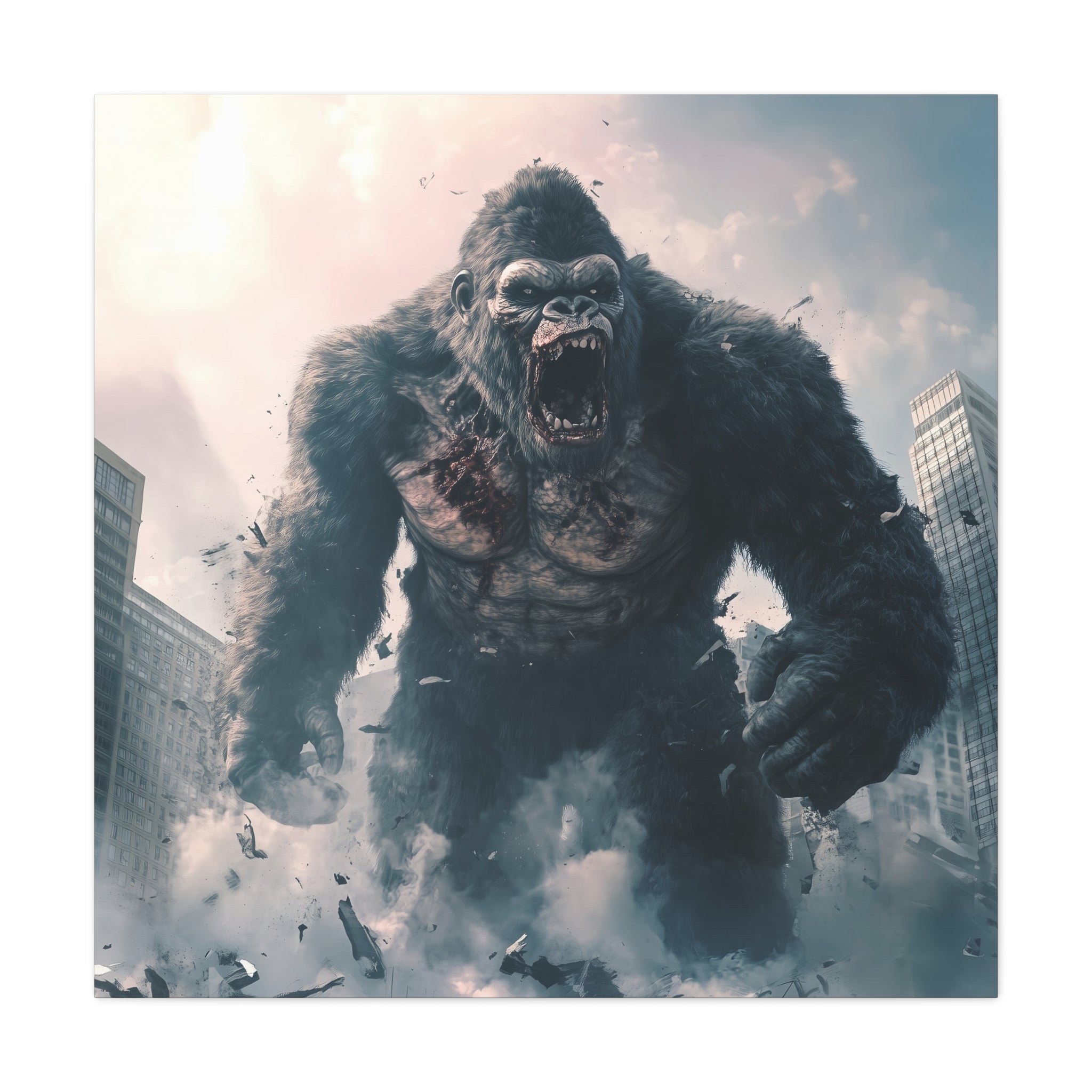 Gorilla Wall Art Canvas - Epic Matte Stretched Print