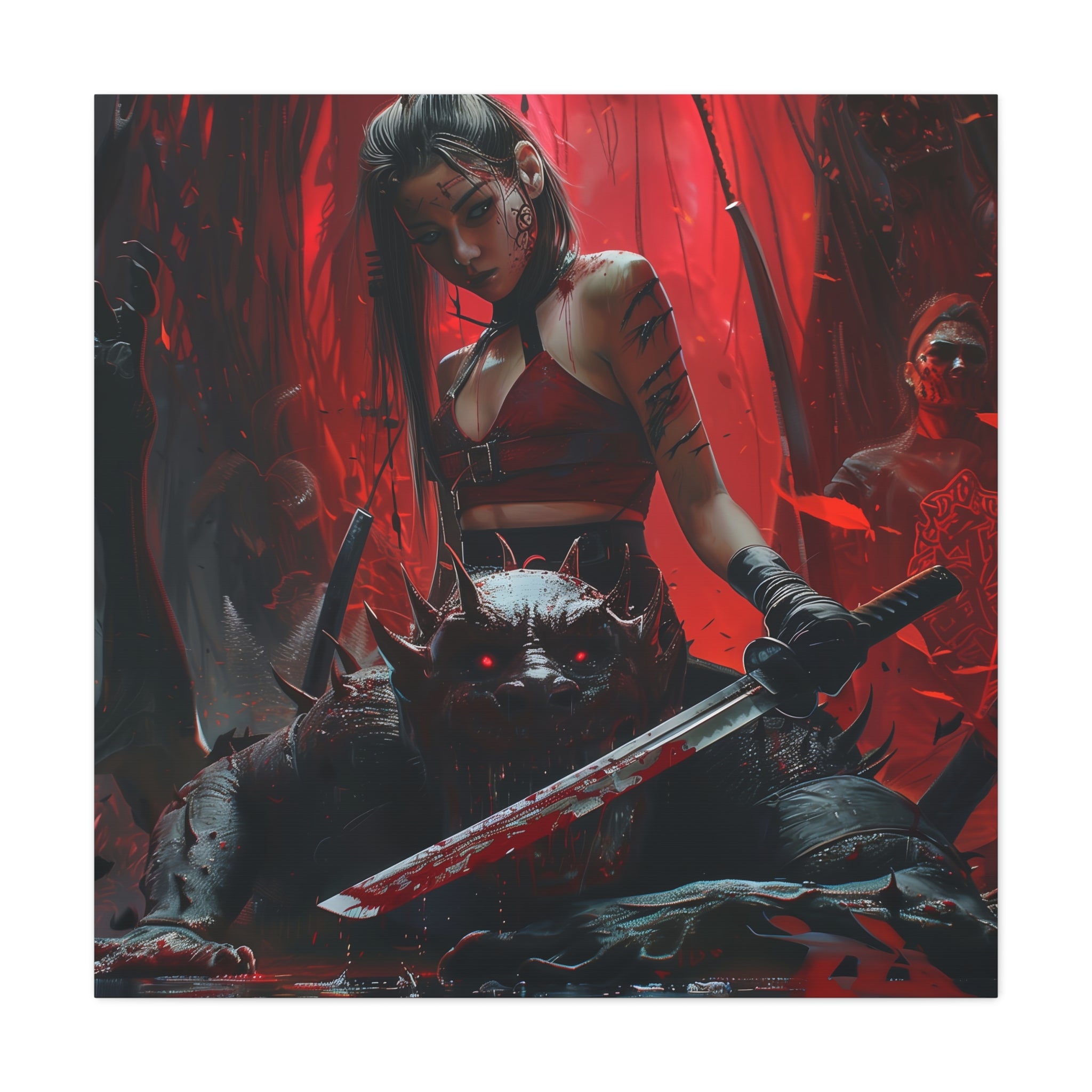 Gothic Canvas Art - Demon Slayer Fantasy Wall Decor