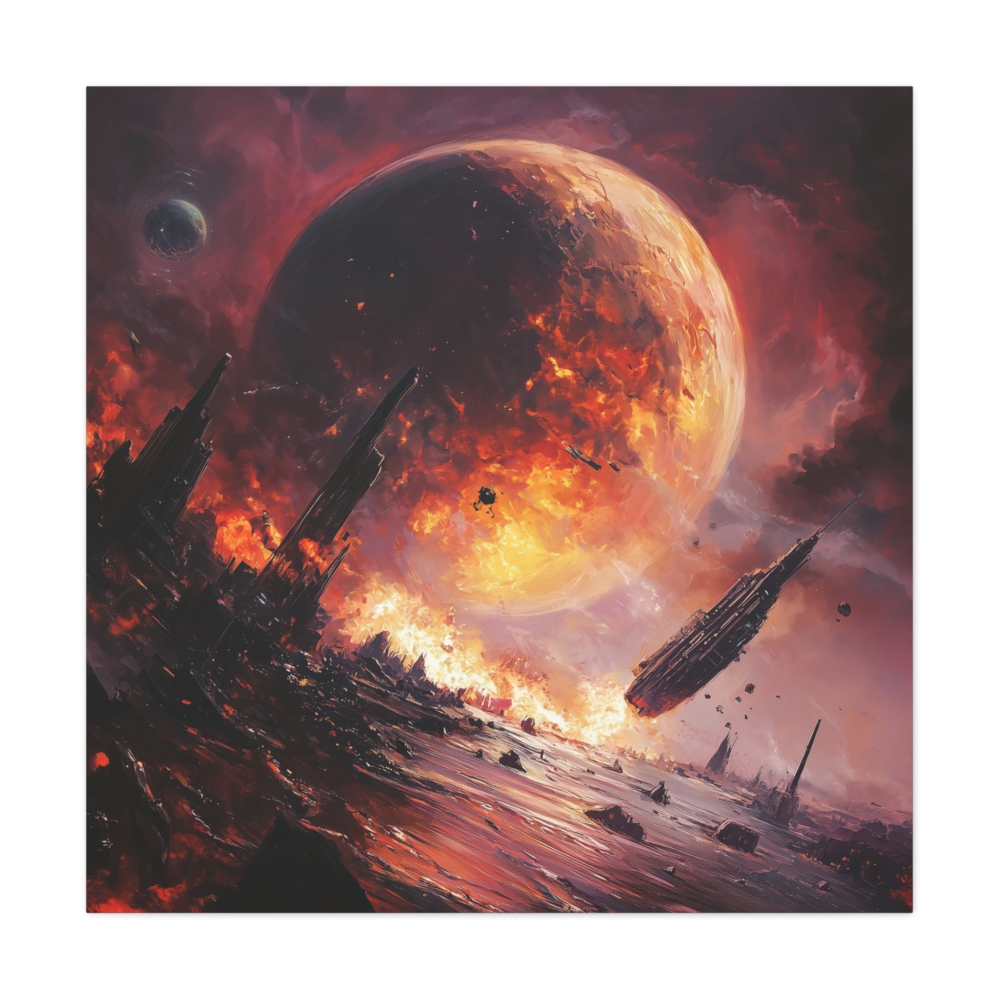 Cosmic Art Canvas - Sci-Fi Wall Decor