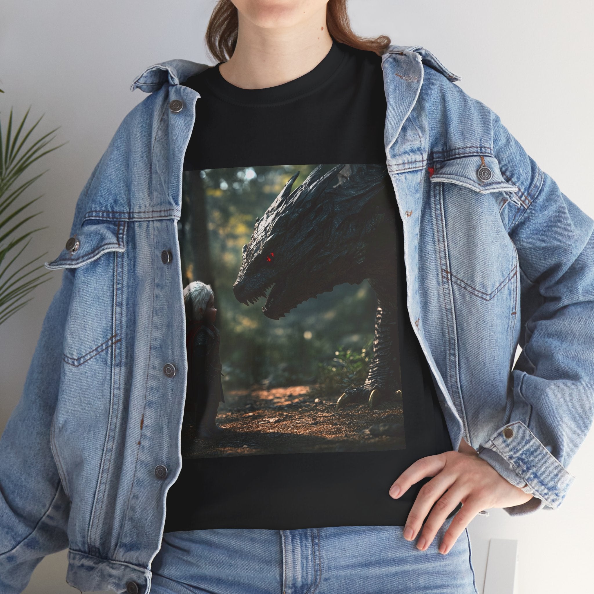 Baby Geralt Meets A Wyvern Tee