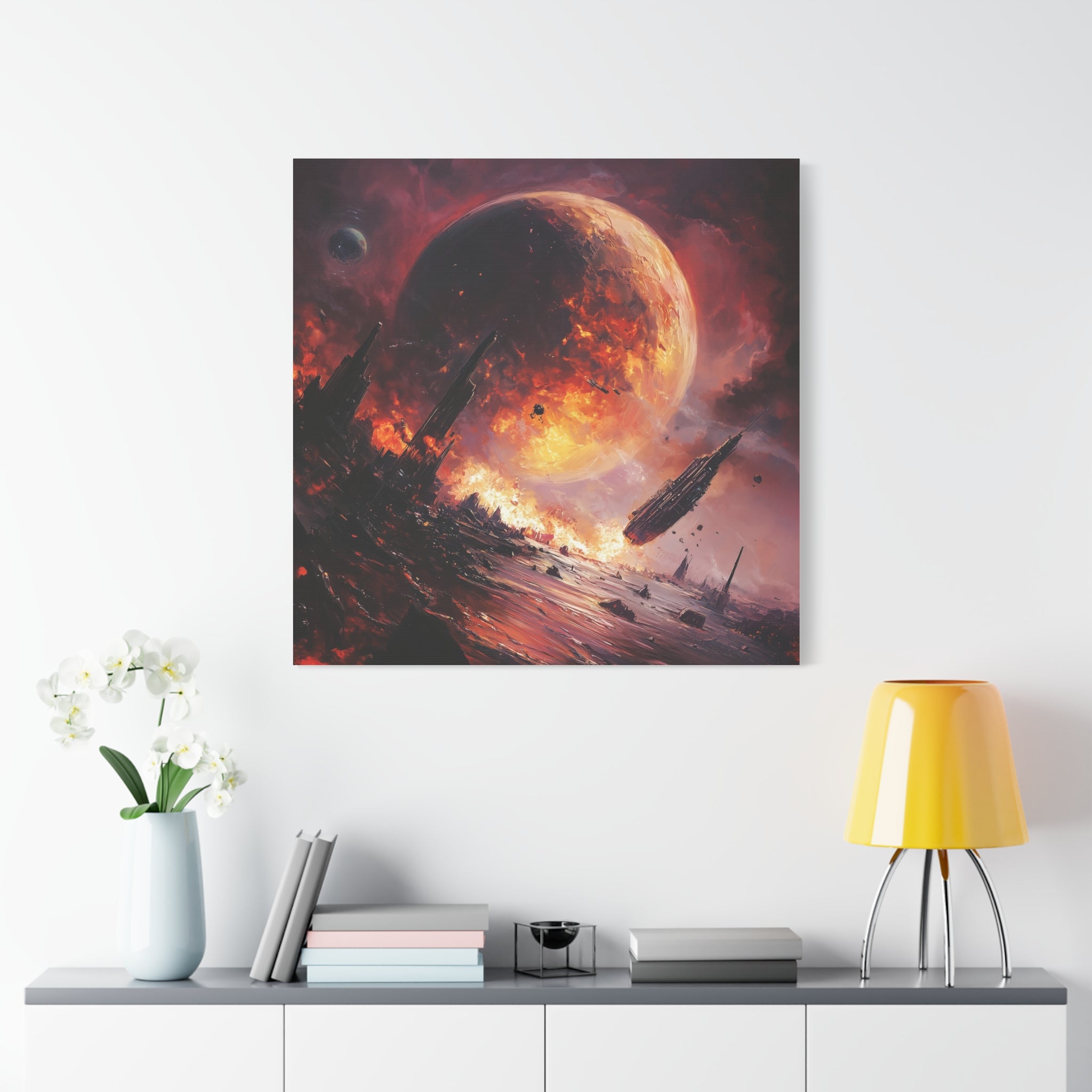 Cosmic Art Canvas - Sci-Fi Wall Decor