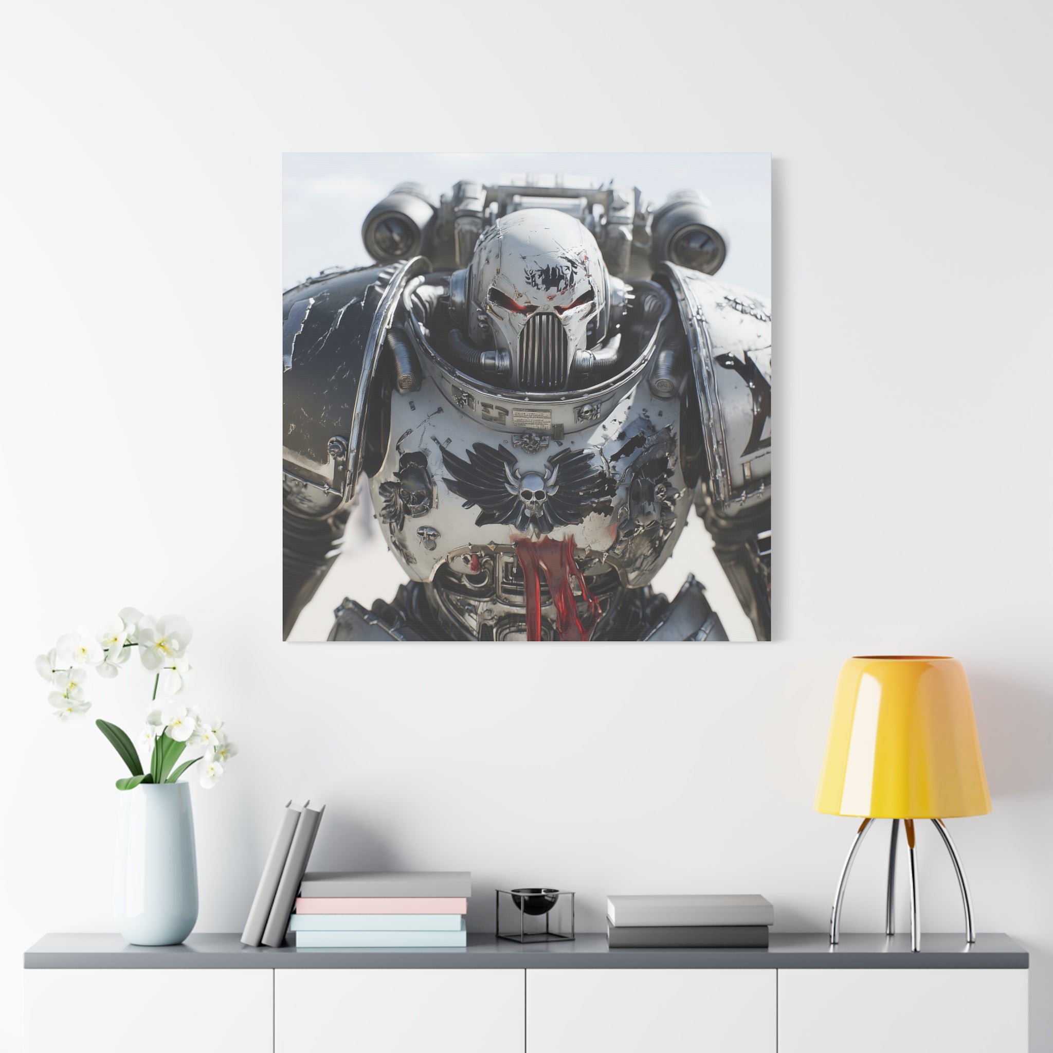 Warhammer Unyielding Grey Knight  Canvas Wall Art