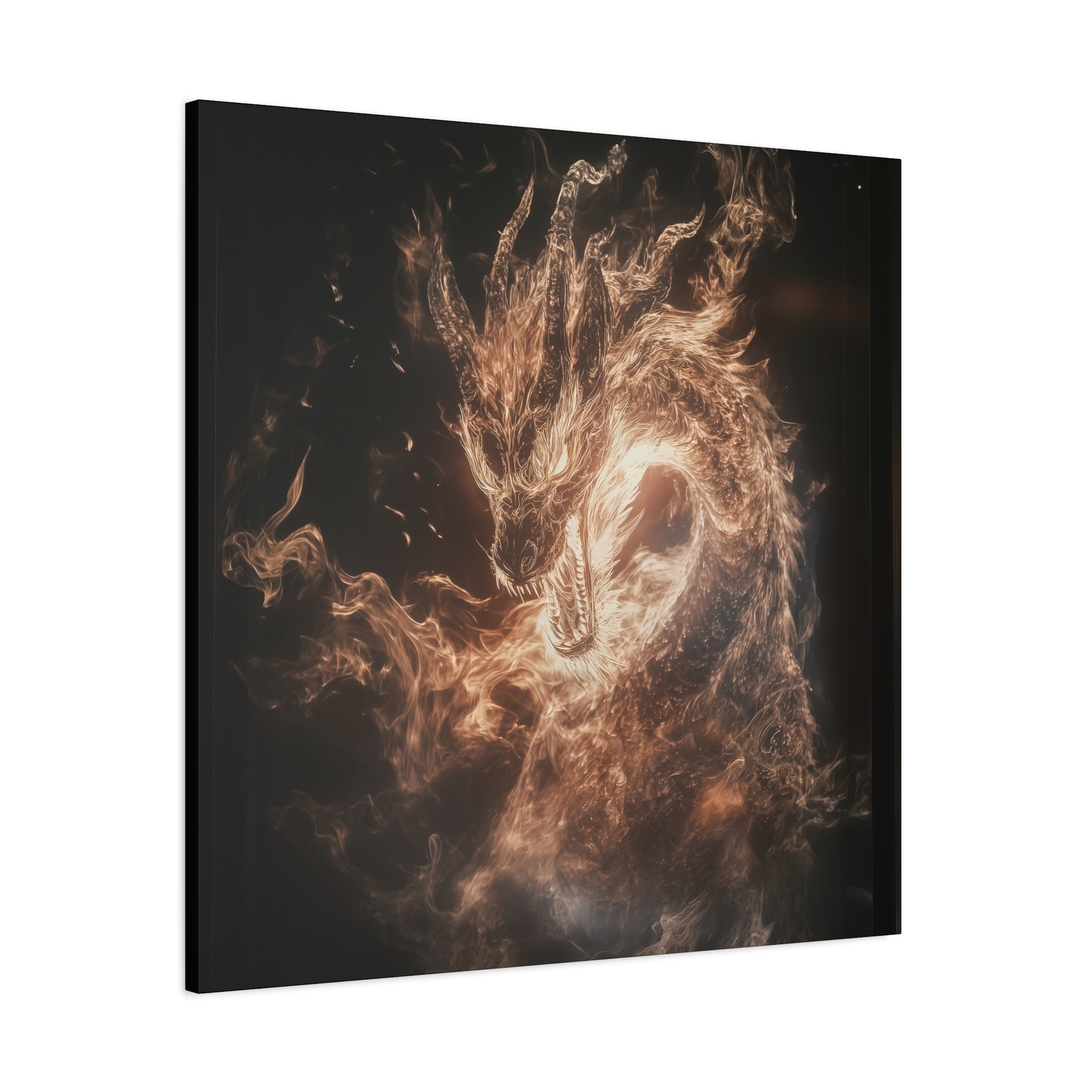 Fiery Mystical Dragon Wall Art