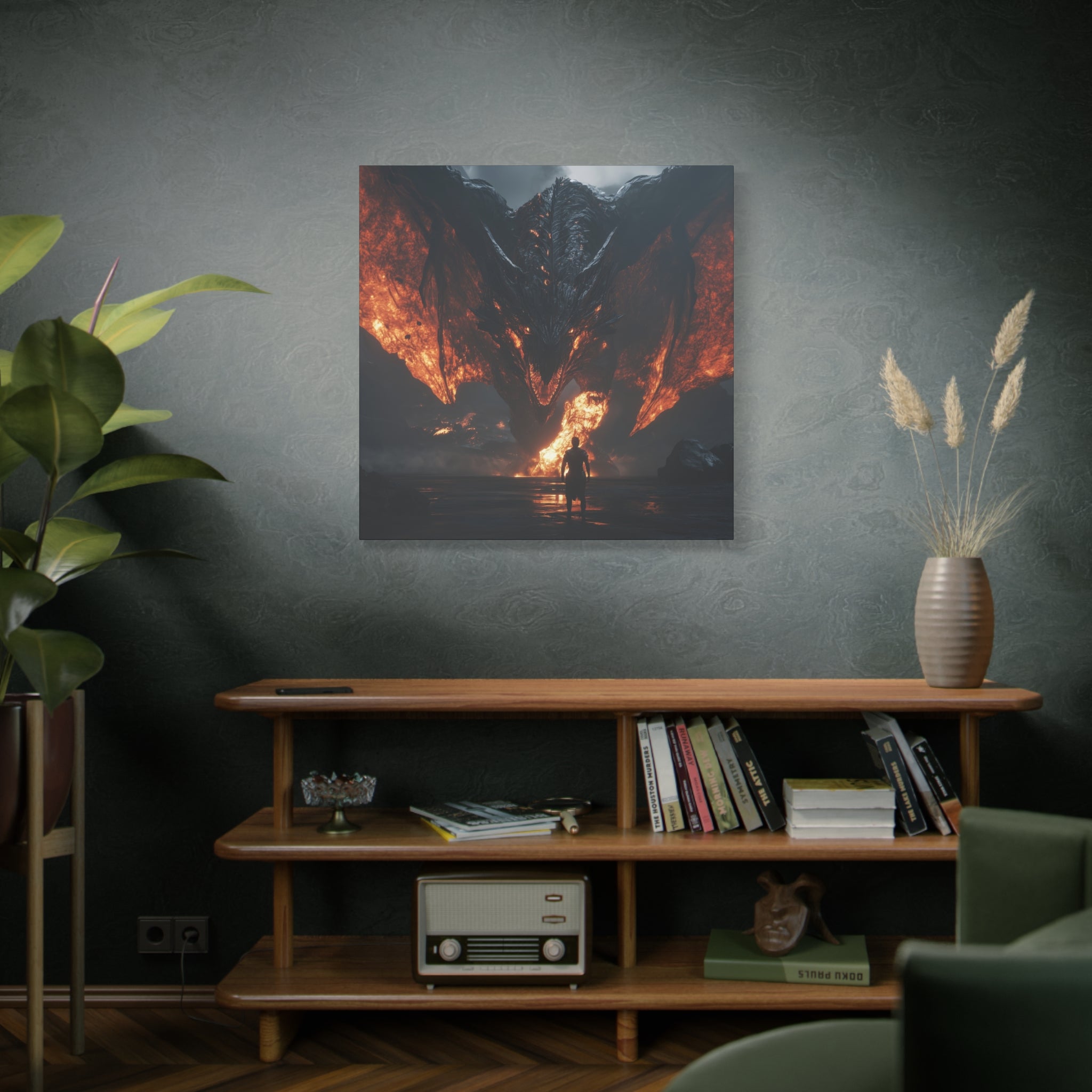 Epic Dragon Canvas Wall Art - Boss Battle