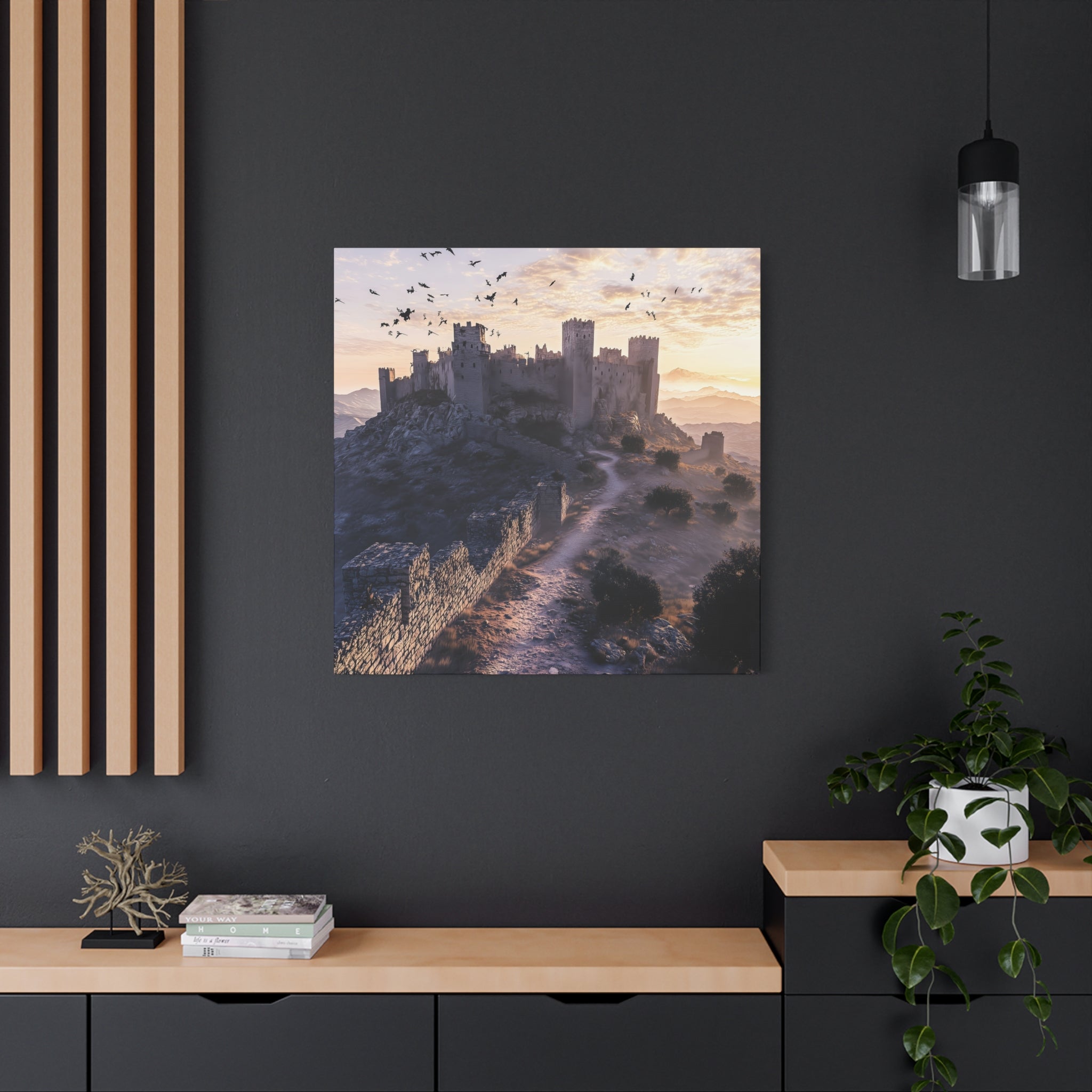 Medieval Castle Canvas Wall Art