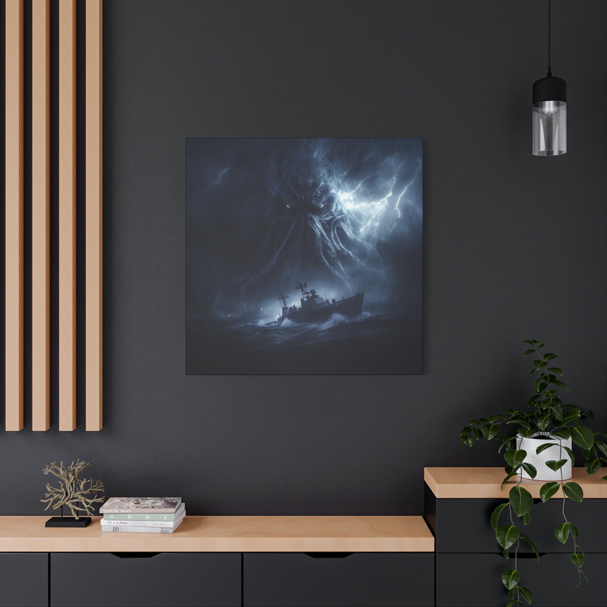 Cthulhu Canvas Art – Dark Fantasy Wall Decor