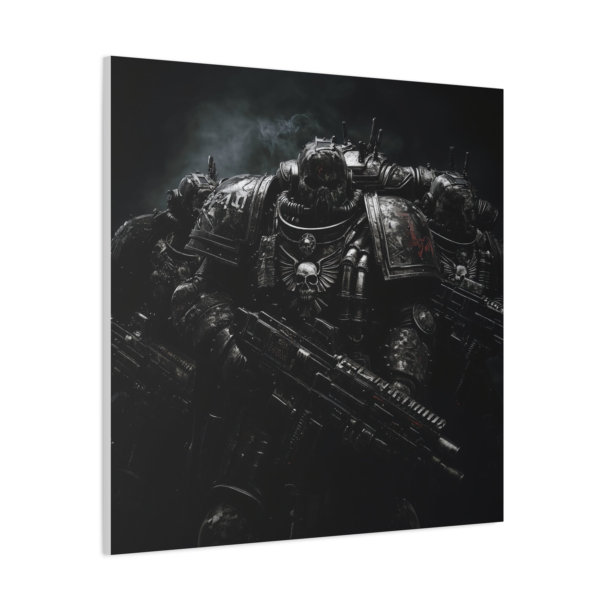 Dark Fantasy Art Canvas Print - Warhammer 40k Inspired Decor