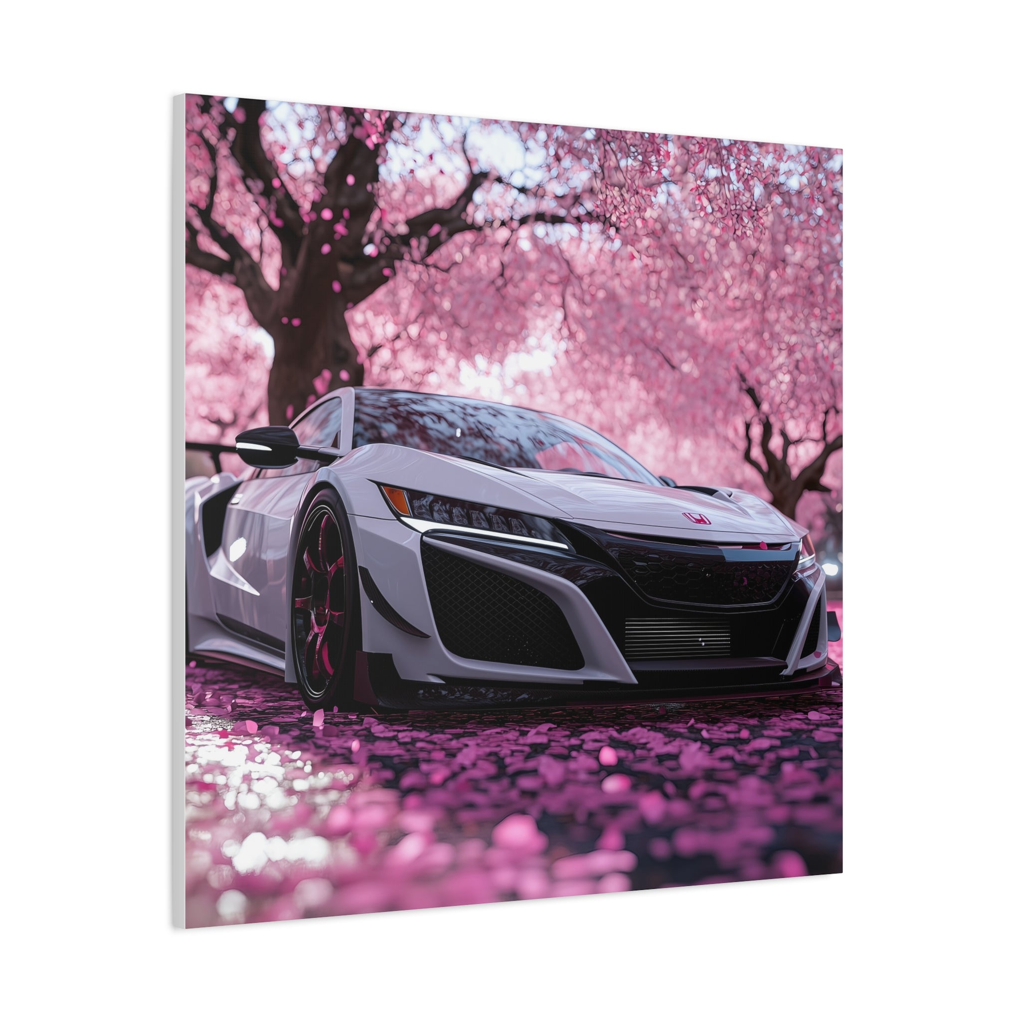 Honda NSX Type R in a Pink Cherry Blossom Field