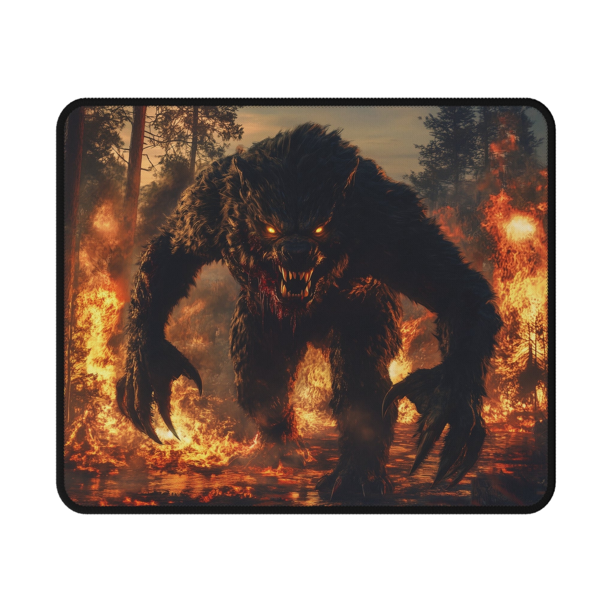Fierce Werewolf Gaming Mouse Pad - Non-Slip Design for Gamers