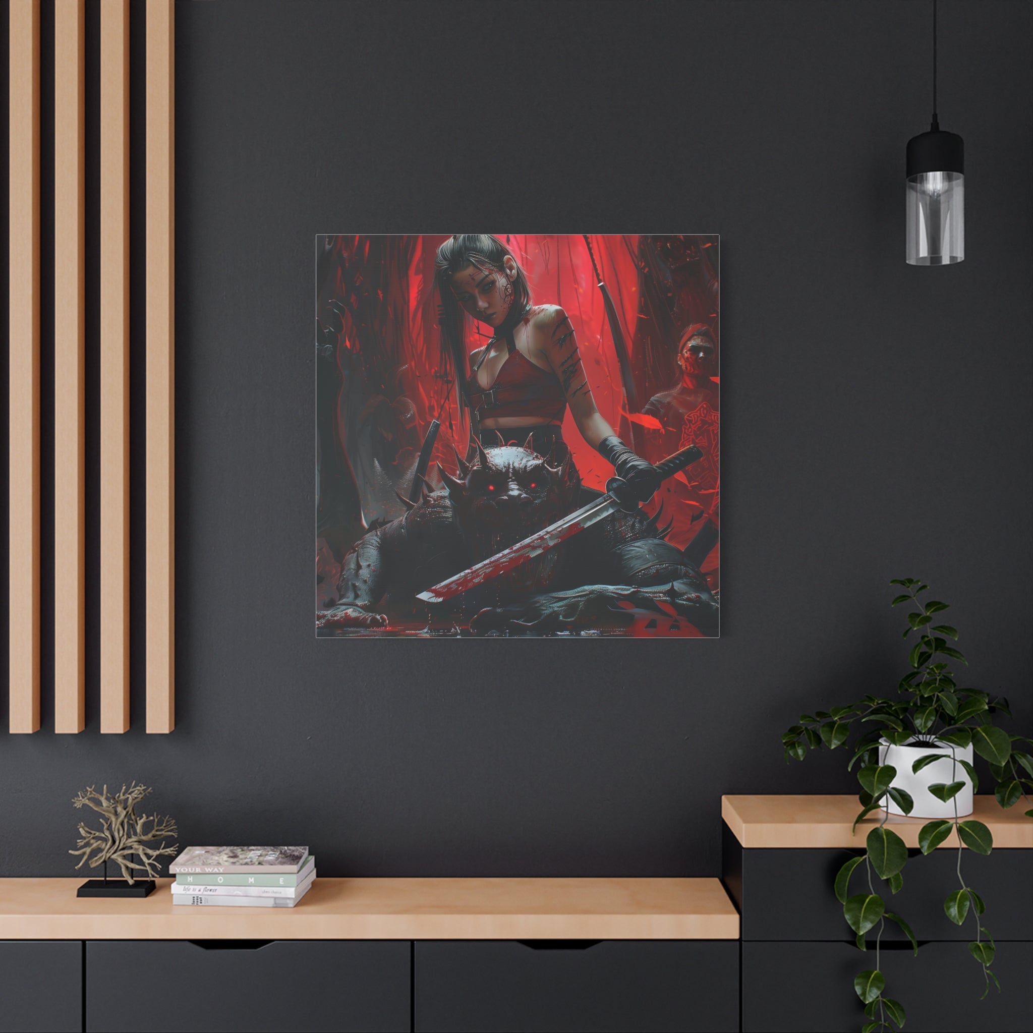 Gothic Canvas Art - Demon Slayer Fantasy Wall Decor