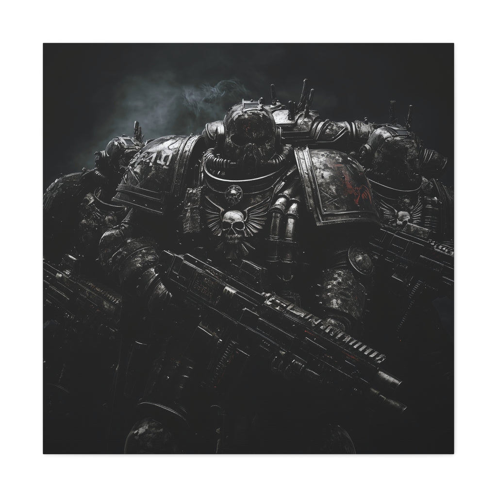 Dark Fantasy Art Canvas Print - Warhammer 40k Inspired Decor