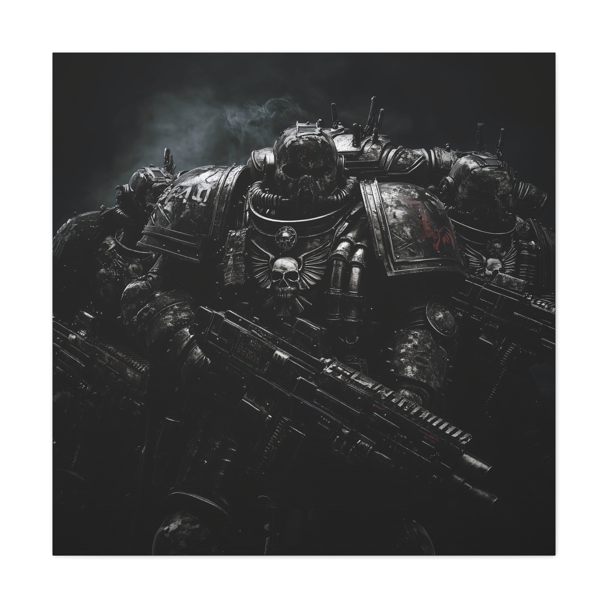 Dark Fantasy Art Canvas Print - Warhammer 40k Inspired Decor