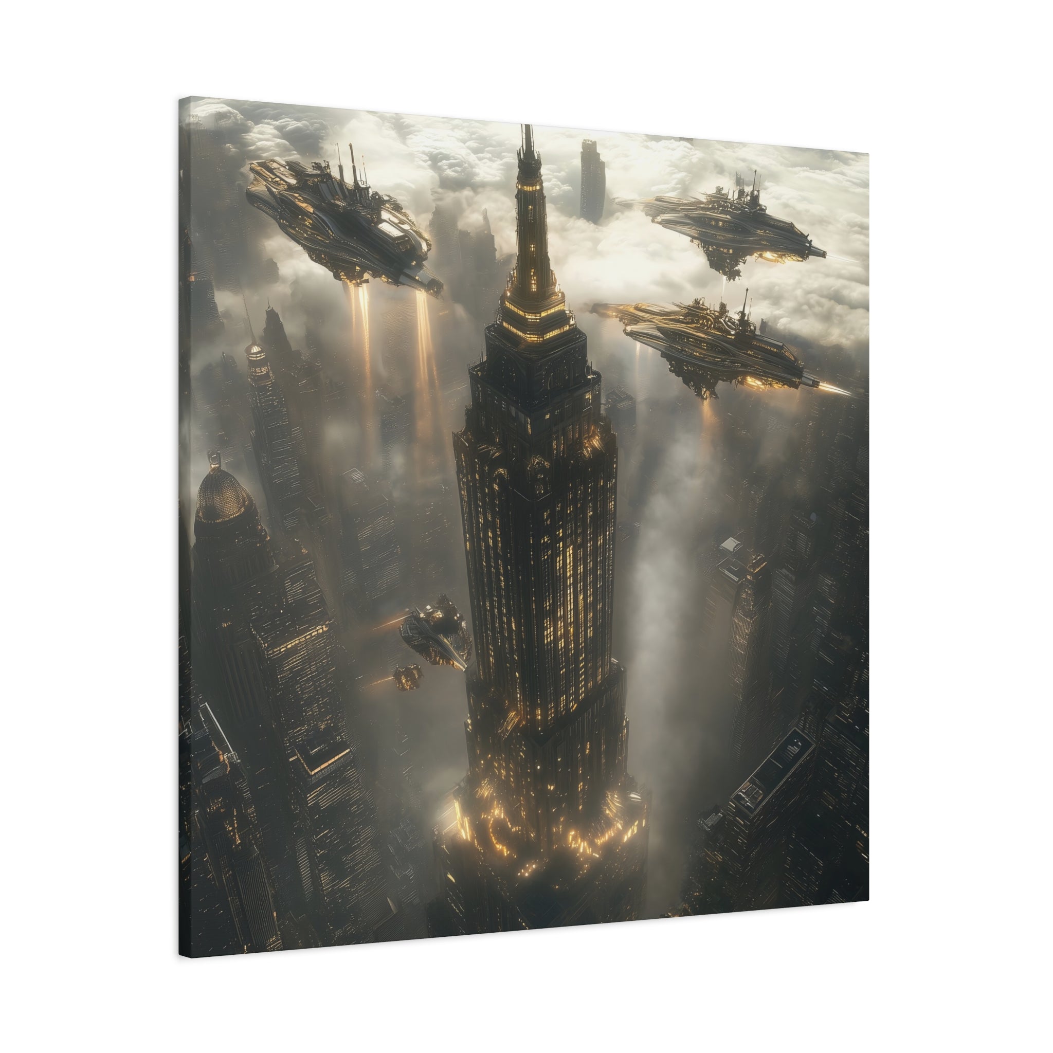 Cyberpunk Empire State Building