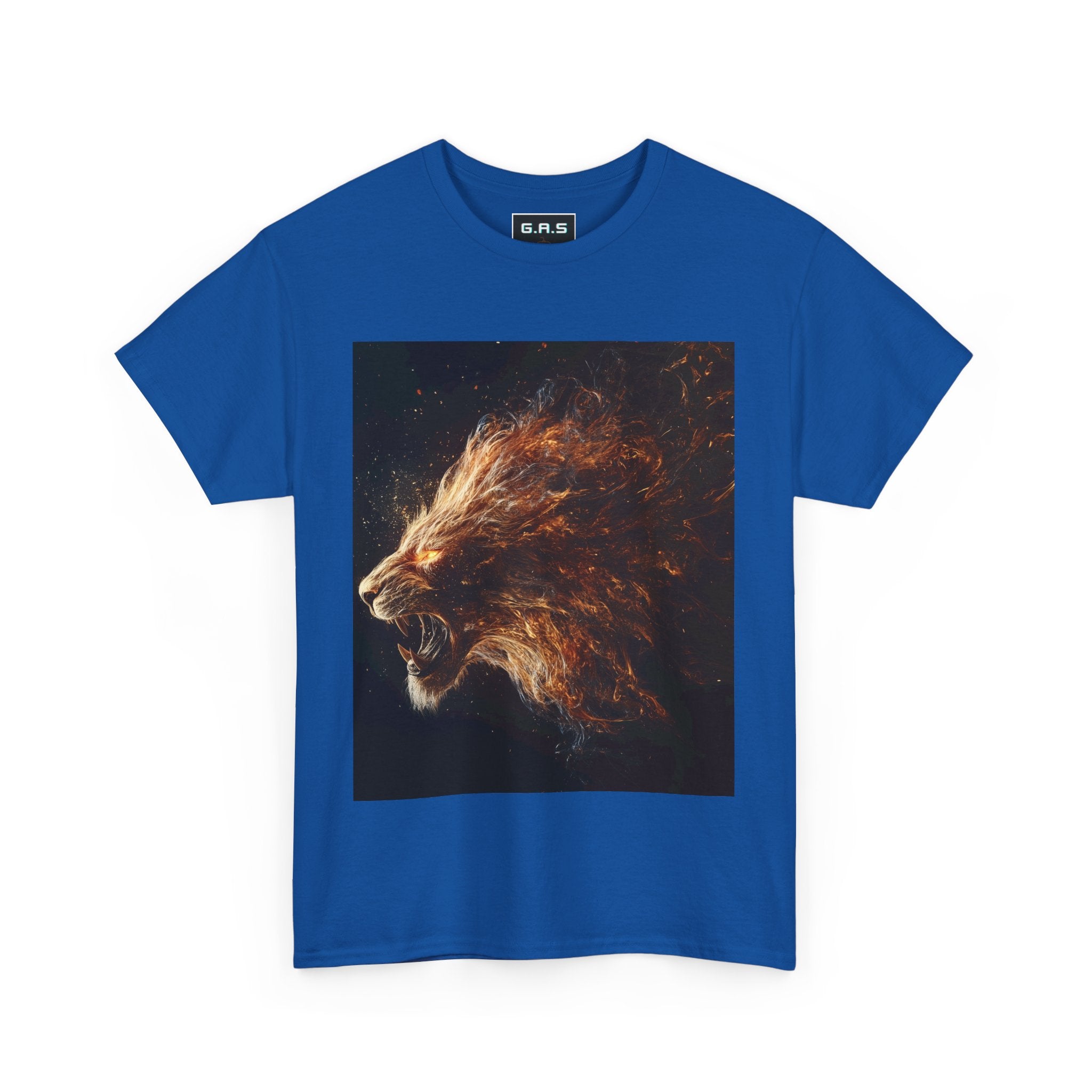 Majestic Fire Lion Graphic Tee